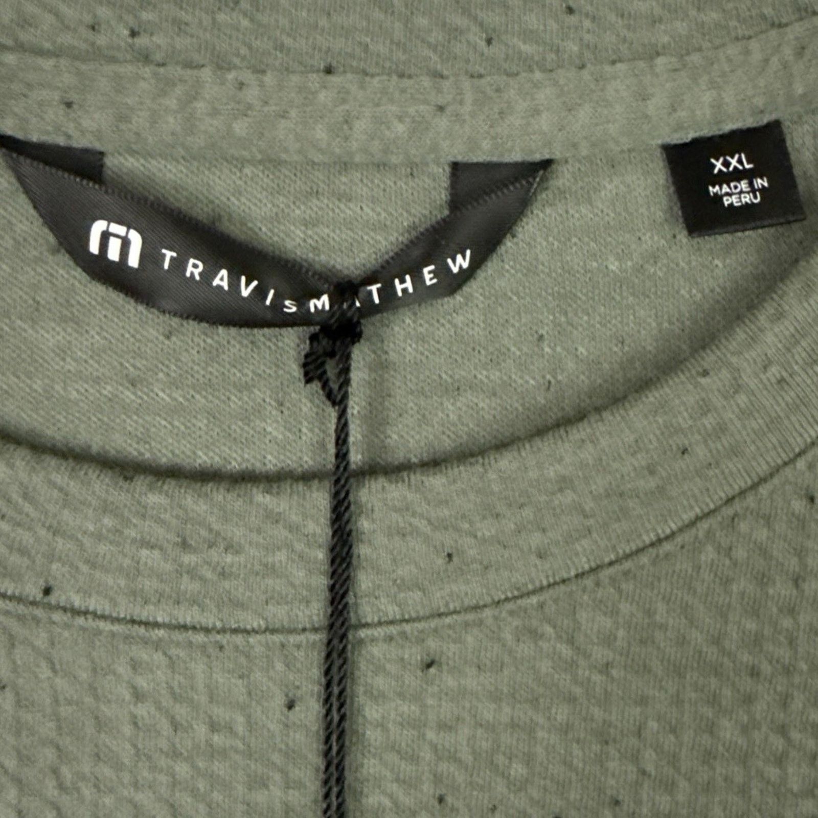 TravisMathew Travis Mathew Mens XXL Cloud Waffle Green Golf Sweatshirt Size US XXL / EU 58 / 5 - 2 Thumbnail