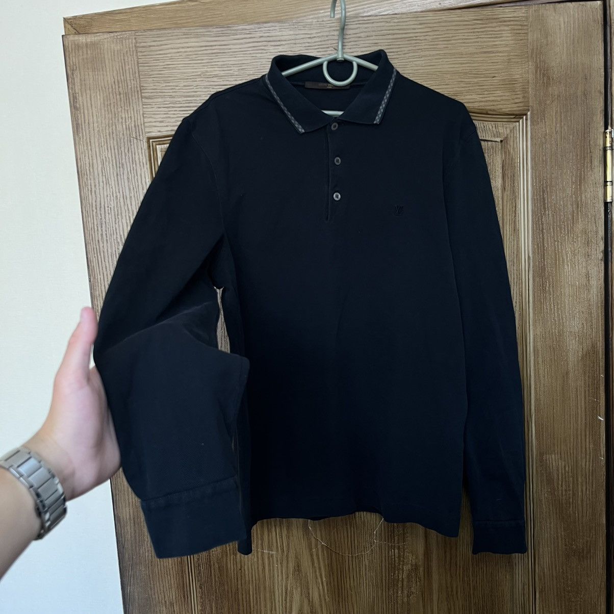 Louis Vuitton Louis Vuitton Long Sleeve Polo Sweater Logo LV Size US XL / EU 56 / 4 - 2 Thumbnail