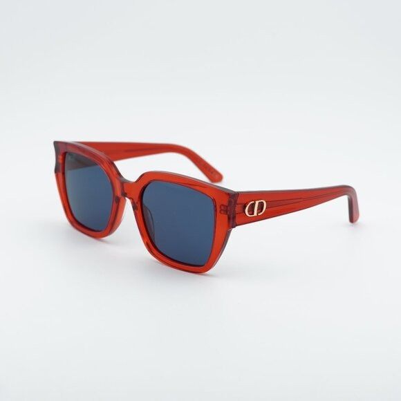 Dior Dior DIORGLOW S1I 35B0 Sunglasses Red Square Frame Size ONE SIZE - 6 Thumbnail