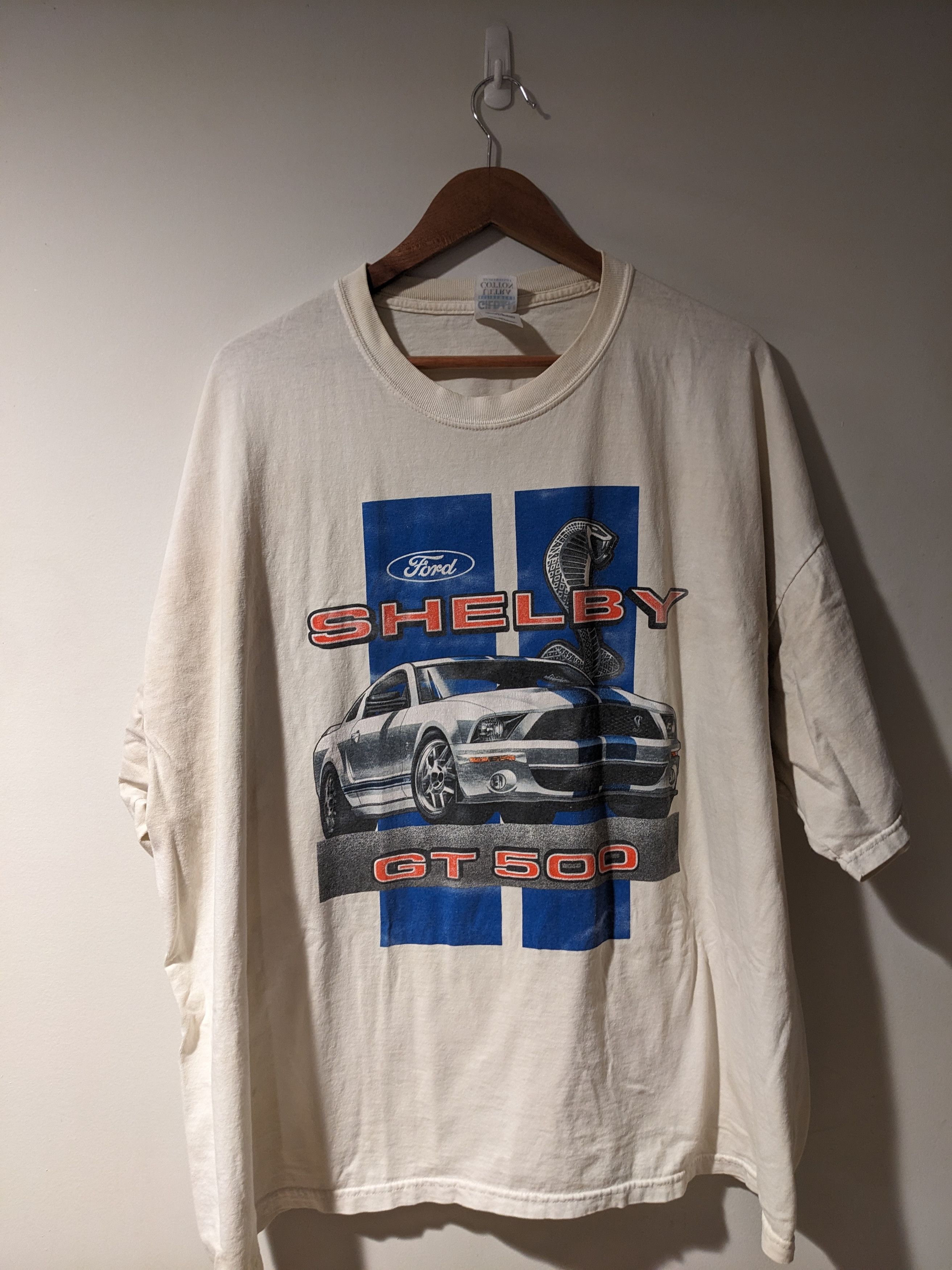 Mustang × Vintage Vintage Y2K Shelby GT 500 Ford Mustang 3X-Large T-Shirt Size US XXL / EU 58 / 5 - 1 Thumbnail