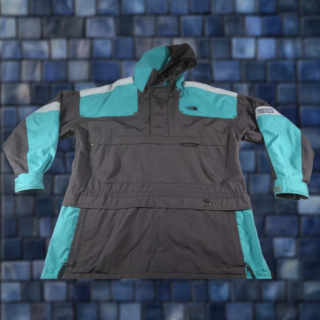 The North Face VINTAGE The North Face Extreme Gear Jacket Mens L Black Hooded Anorak Ski Size US L / EU 52-54 / 3 - 1 Thumbnail