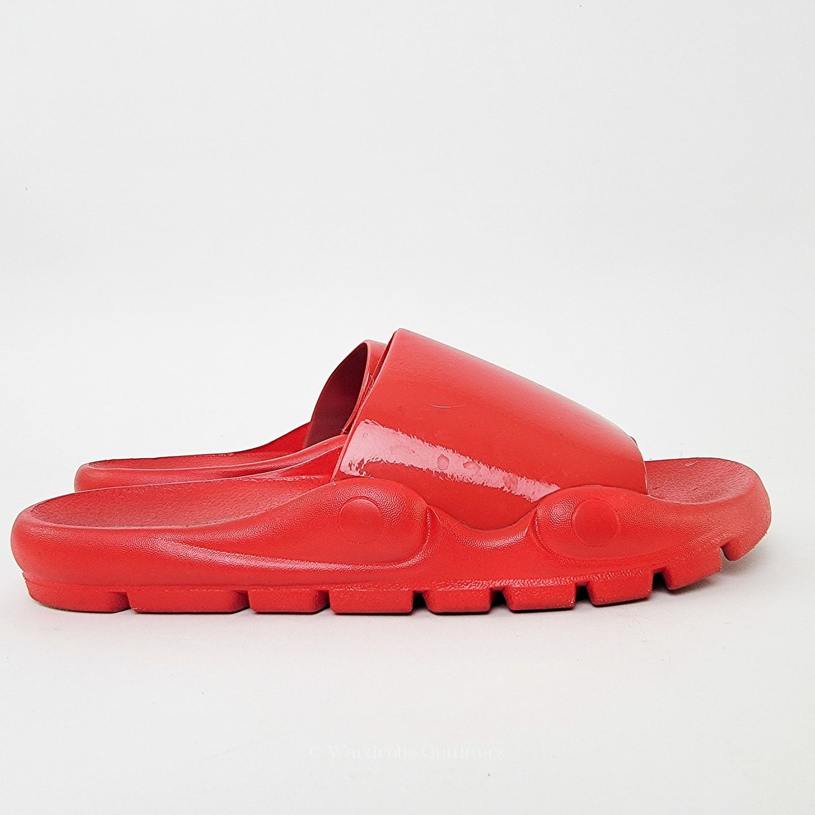 Designer Jeffrey Campbell Red Slip On Slide Sandals - 9 Size US 9 / IT 39 - 6 Thumbnail