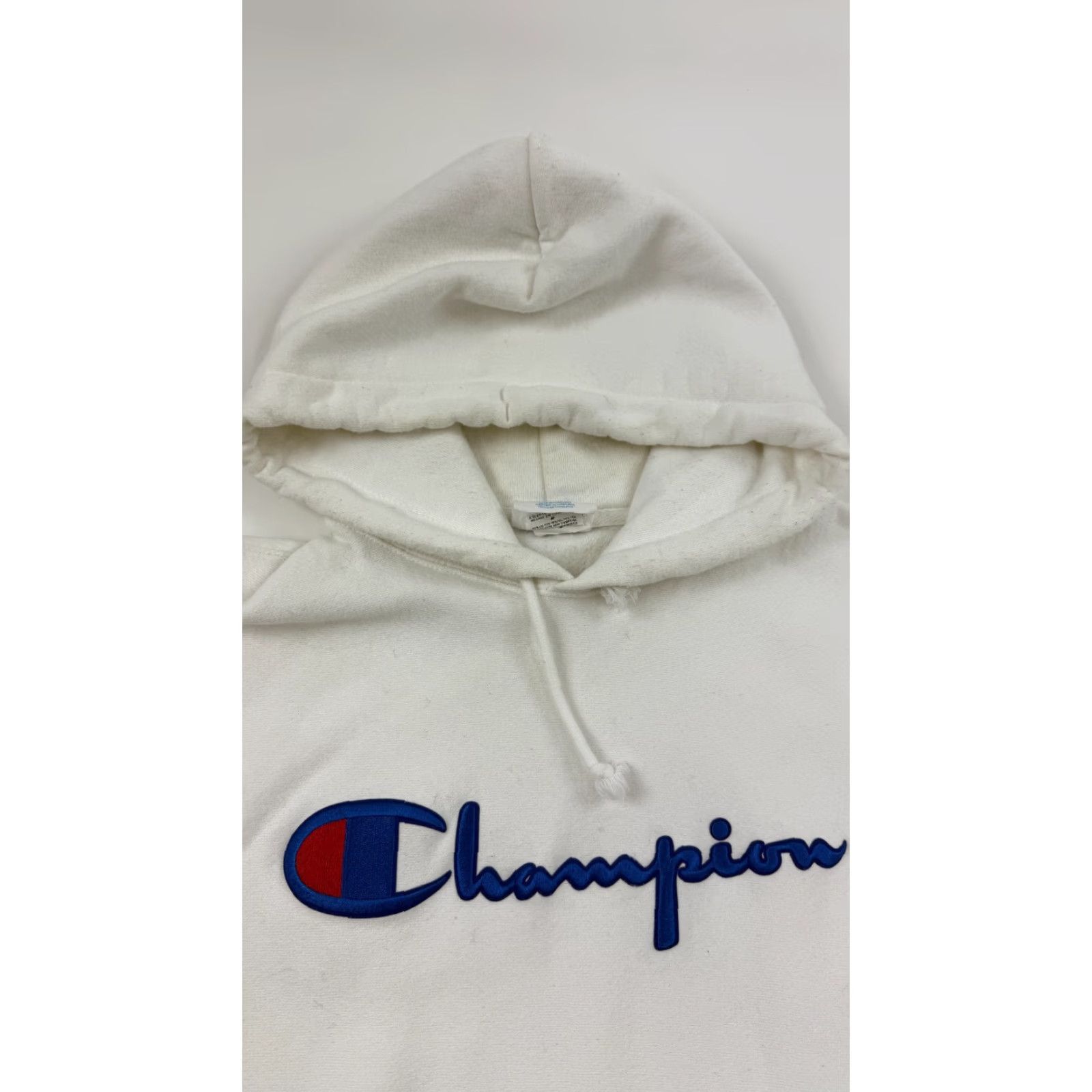 Champion Champion Hoodie Mens M White Pullover Hooded Sweatshirt with Pockets Size US M / EU 48-50 / 2 - 3 Thumbnail