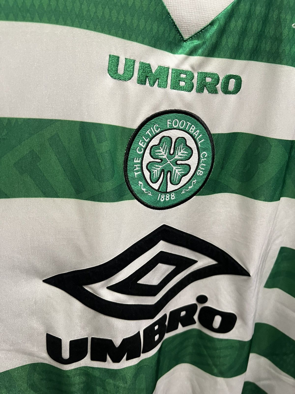 Umbro Celtic 1997/99 Home Shirt Umbro Vintage Soccer Jersey Size US XL / EU 56 / 4 - 7 Thumbnail
