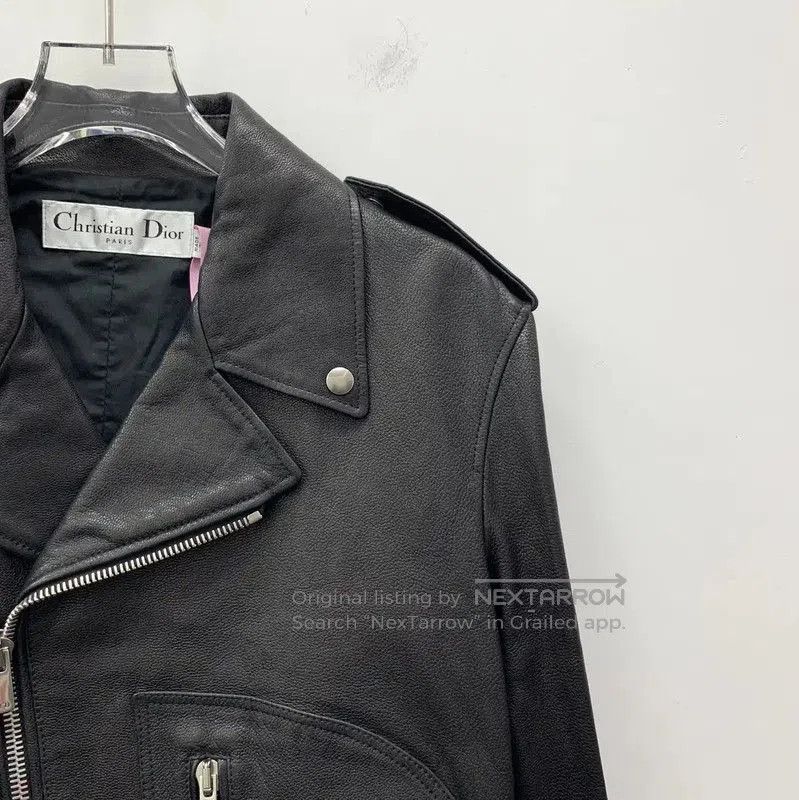 Dior Dior Black Leather Women's Jacket . Size M / US 6-8 / IT 42-44 - 3 Thumbnail