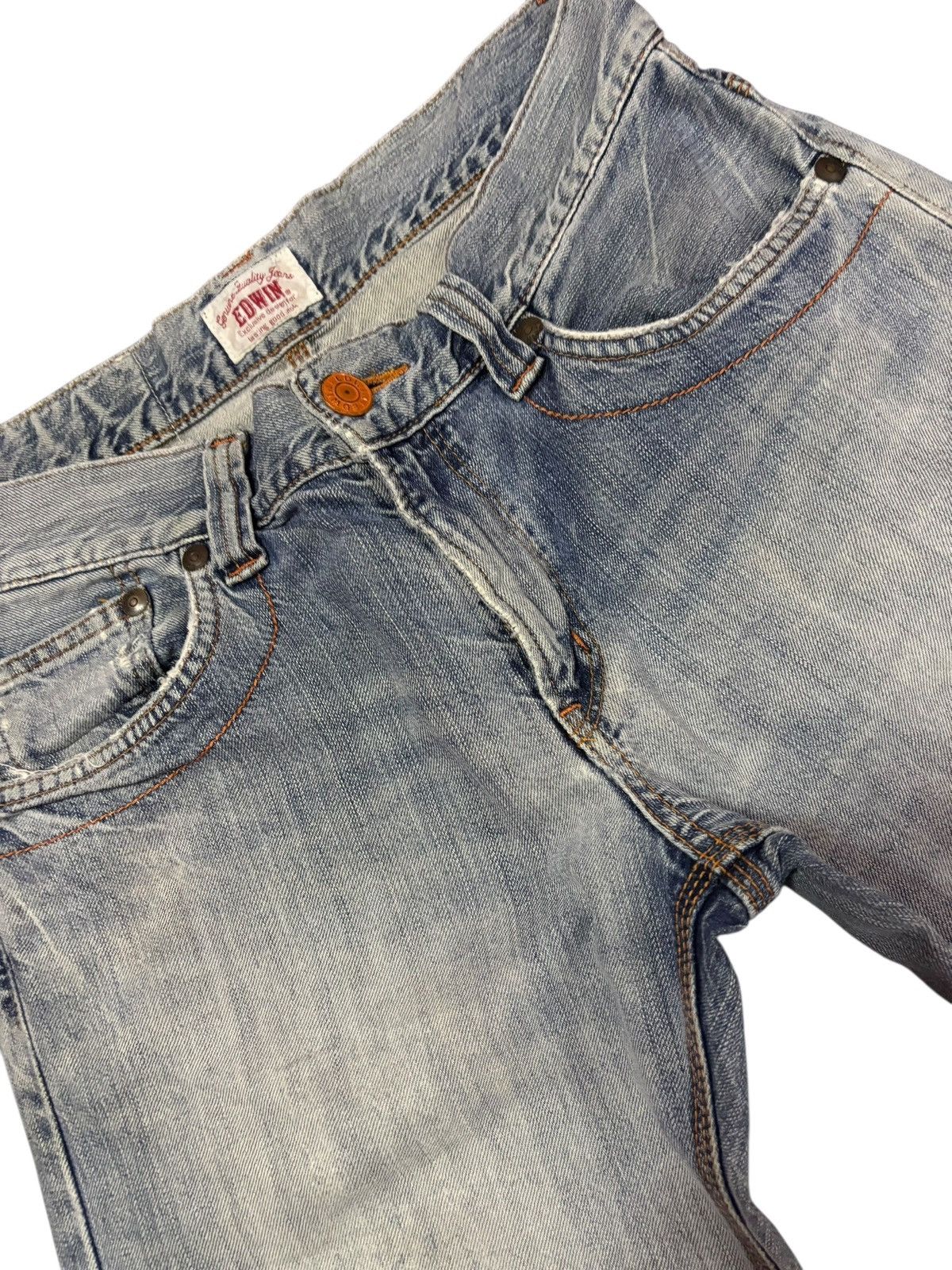 Edwin Vtg Edwin XV Japan 403 Distressed Jeans Size US 30 / EU 46 - 3 Thumbnail