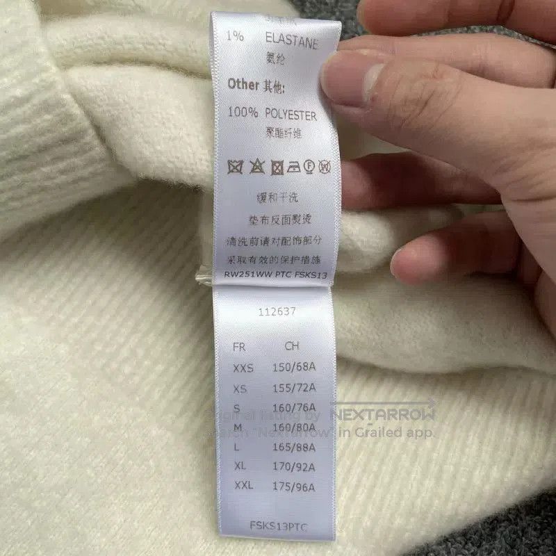 Louis Vuitton louis vuitton white cashmere knitted top. Size M / US 6-8 / IT 42-44 - 7 Thumbnail