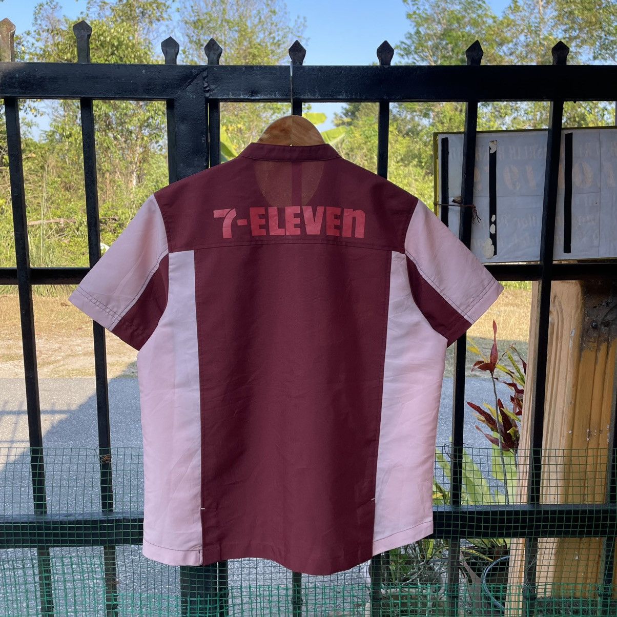 Japanese Brand 🔥Seven Eleven Big Logo Full Zipper Uniform Work Shirts Size US S / EU 44-46 / 1 - 1 Thumbnail