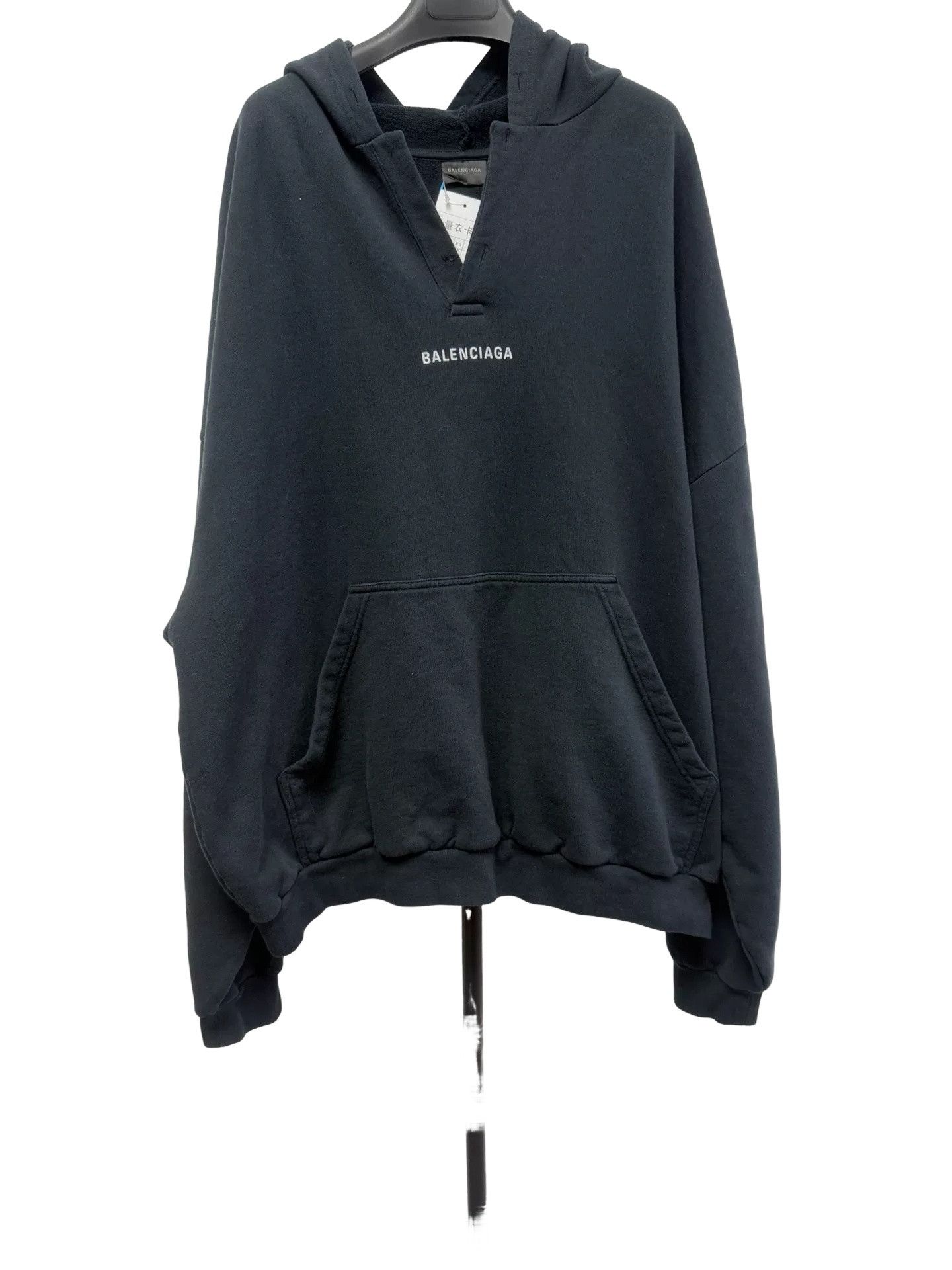 Balenciaga Balenciaga Embroidered Logo Hoodie M Size US M / EU 48-50 / 2 - 1 Thumbnail