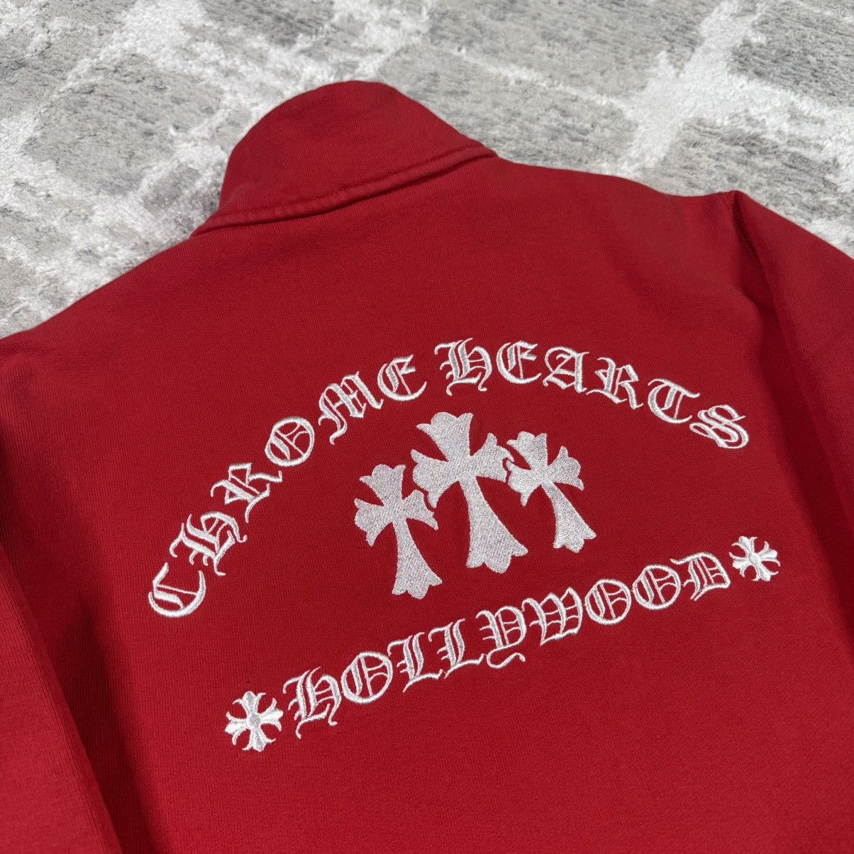 Chrome Hearts King taco triple cross embroidered quarter zip pullover Size US M / EU 48-50 / 2 - 5 Thumbnail