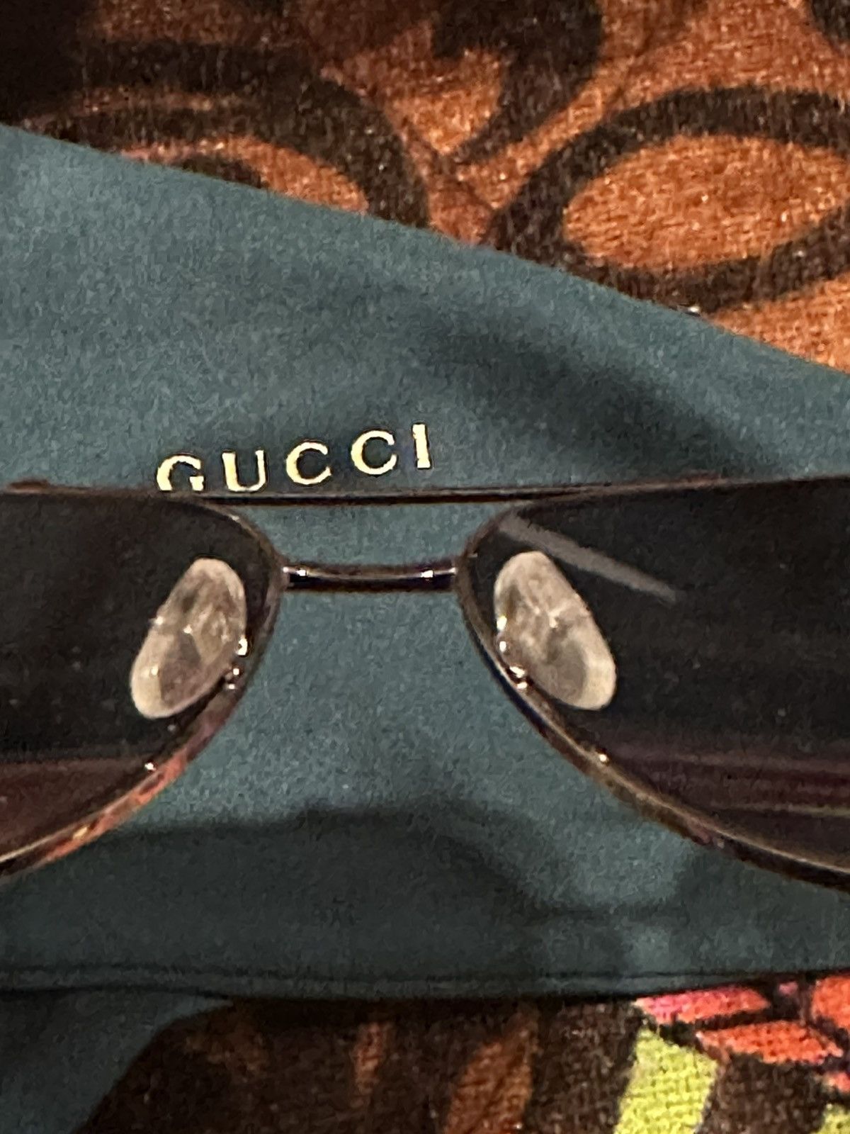 Gucci Gucci Aviator Sunglasses – Silver Frame / Grey Lenses Size ONE SIZE - 7 Thumbnail