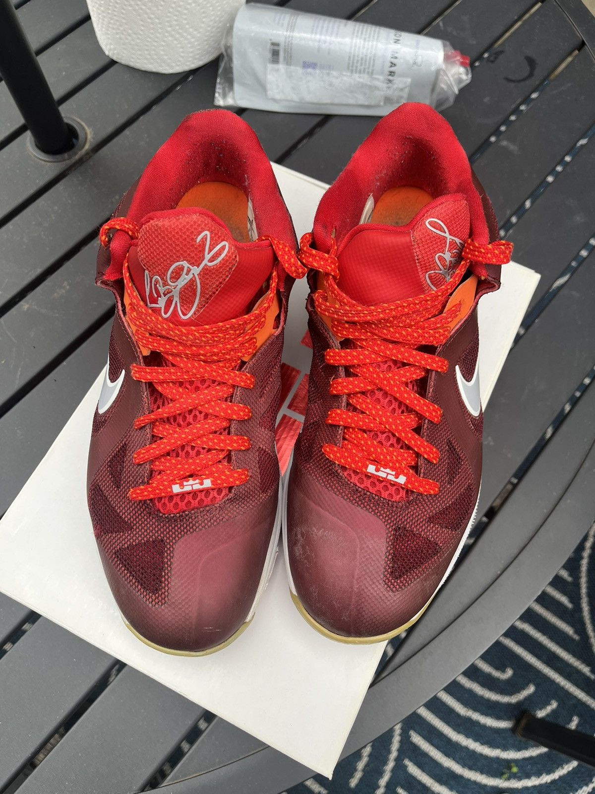 Nike Lebron 9 Lows Cherry Red Size 10 Size US 10 / EU 43 - 2 Thumbnail