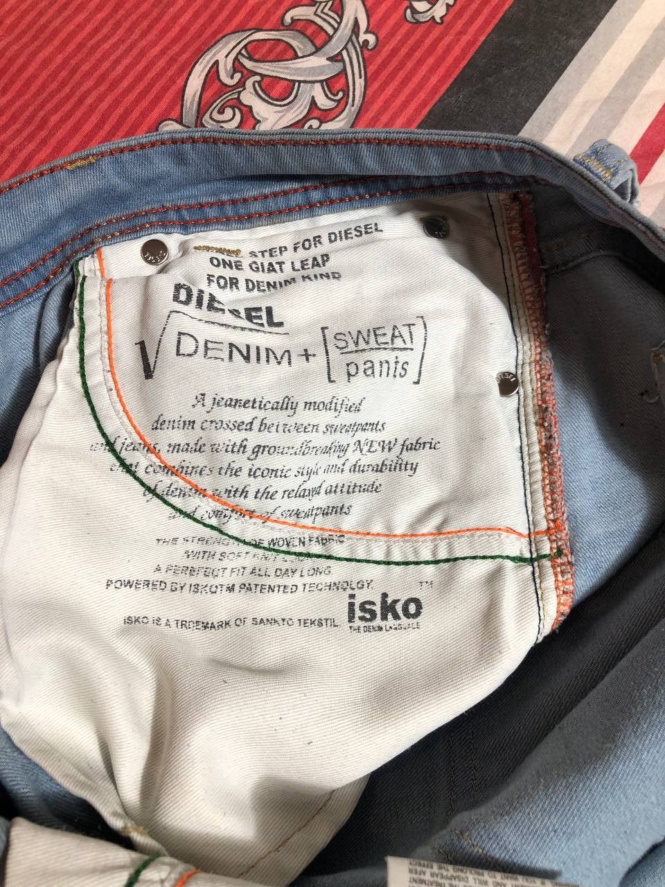 Diesel × Vintage Vintage Y2K Diesel Washed Distressed Denim Jeans Slim Size US 34 / EU 50 - 13 Thumbnail