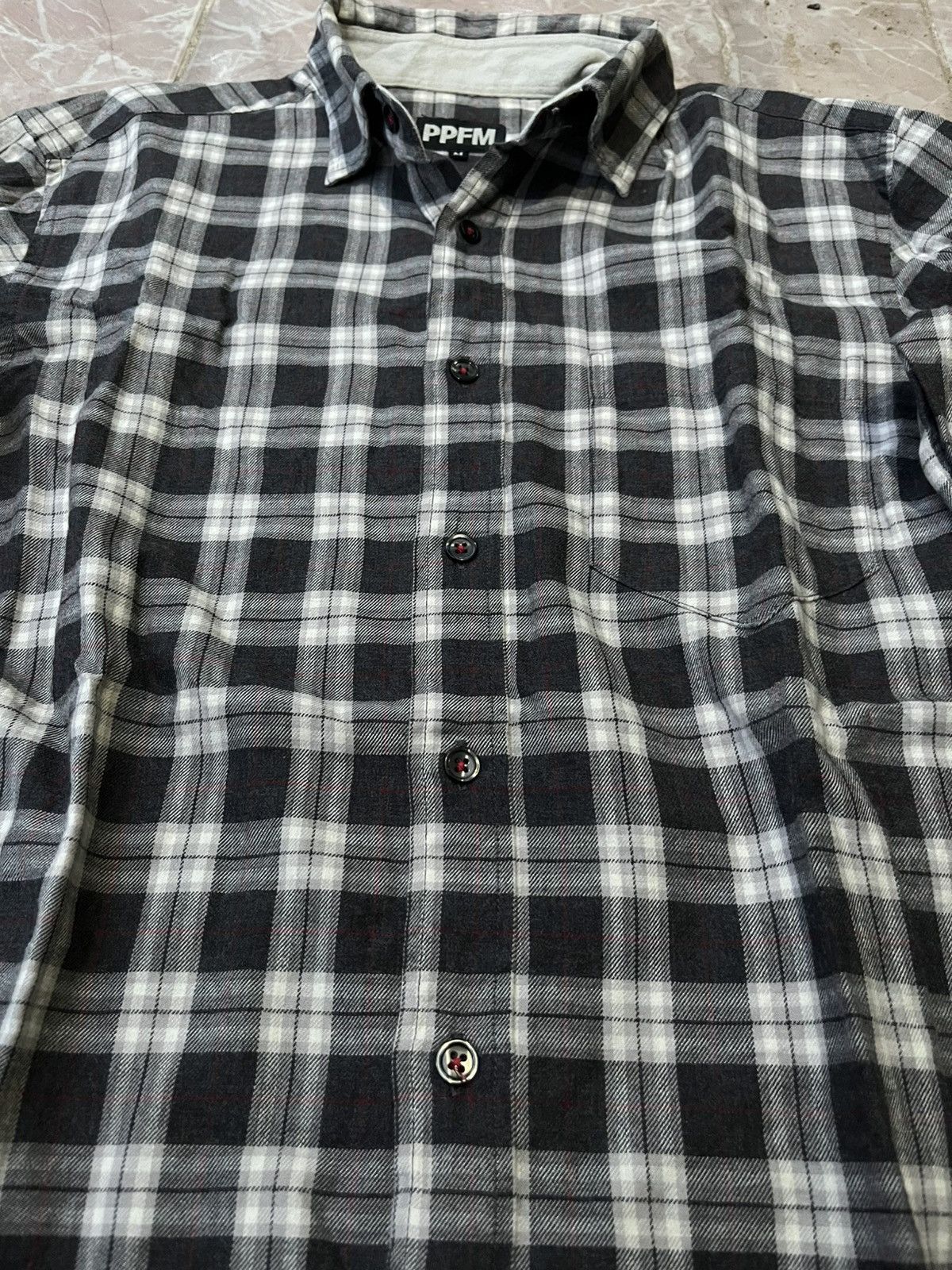 Japanese Brand PPFM Flanel shirt Size M / US 6-8 / IT 42-44 - 3 Thumbnail