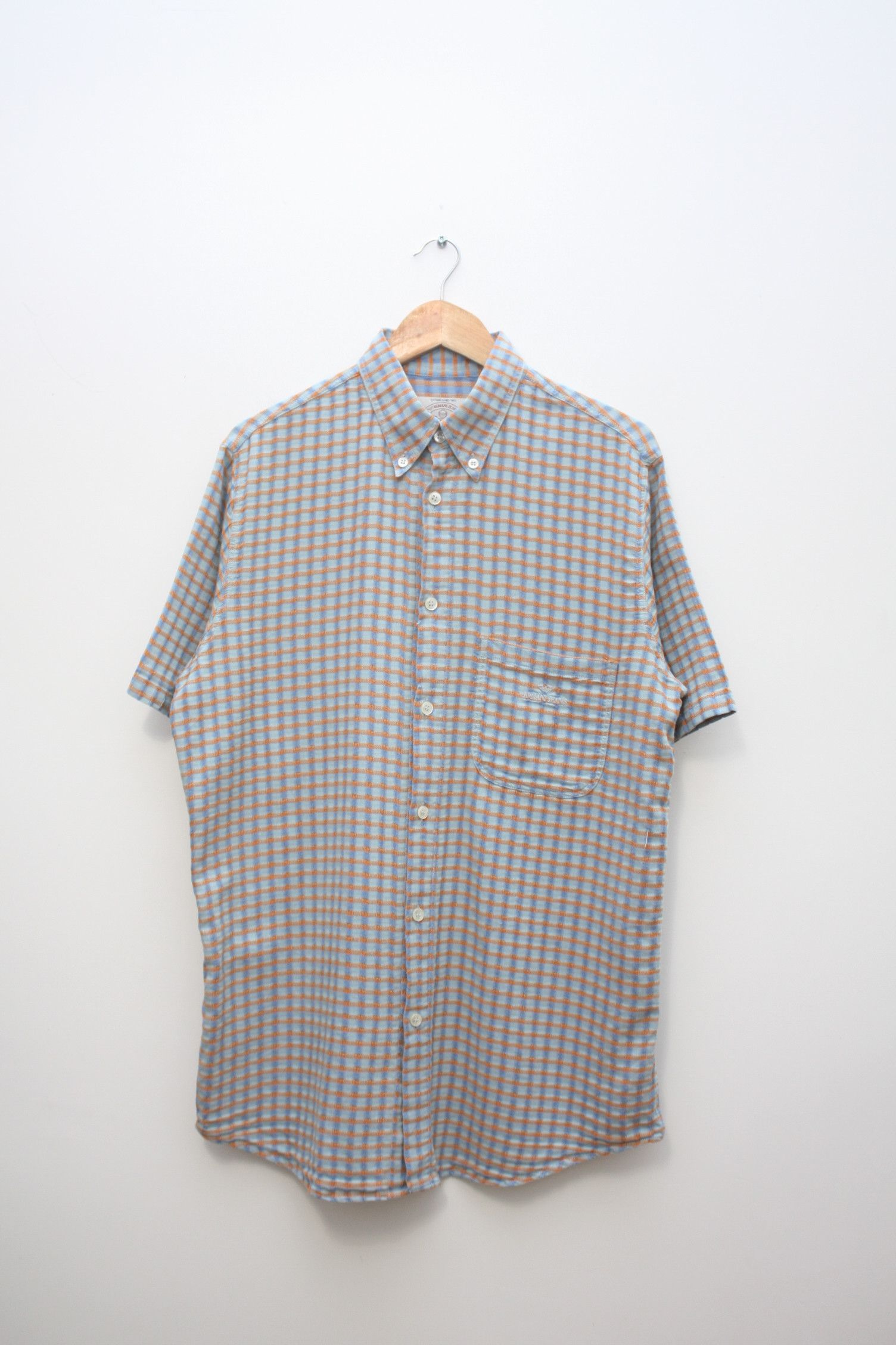 Armani Armani Jeans Vintage Short Sleeve Shirt Men's Large Size US L / EU 52-54 / 3 - 2 Thumbnail