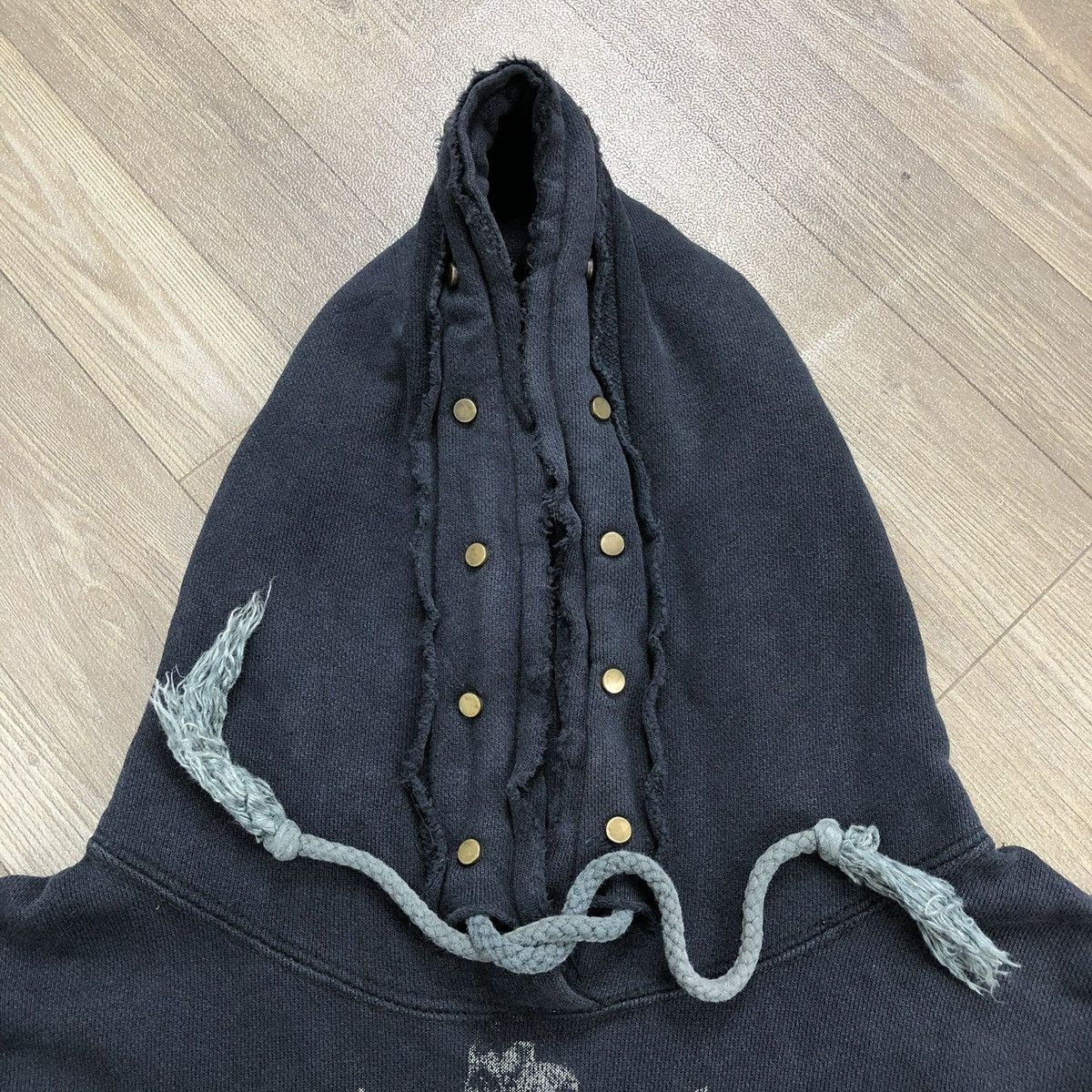 If Six Was Nine 2000s Jamiroquai Apache Distressed Studded Lgb Style Hoodie Size US M / EU 48-50 / 2 - 5 Thumbnail