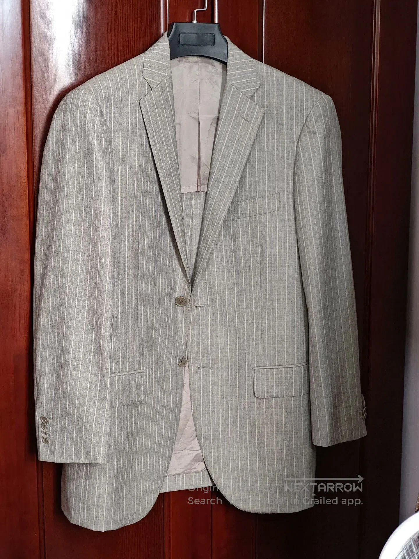 Ring Jacket Japanese Wool Linen Striped Blazer. Size US S / EU 44-46 / 1 - 1 Thumbnail