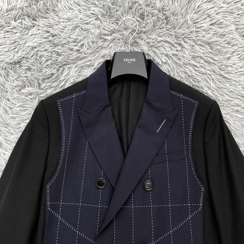 Dior Dior 18ss Stitching Stapler Wool Coat 2501-Nextarrow Size US S / EU 44-46 / 1 - 2 Thumbnail