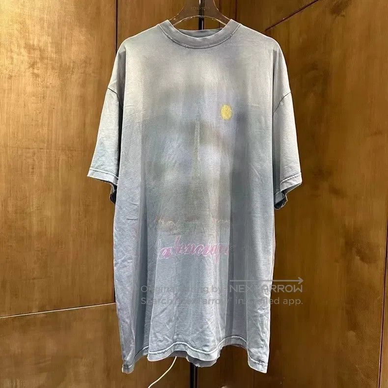 Balenciaga Balenciaga 24ss smog blue big profile makes old damaged to Size US XL / EU 56 / 4 - 1 Thumbnail