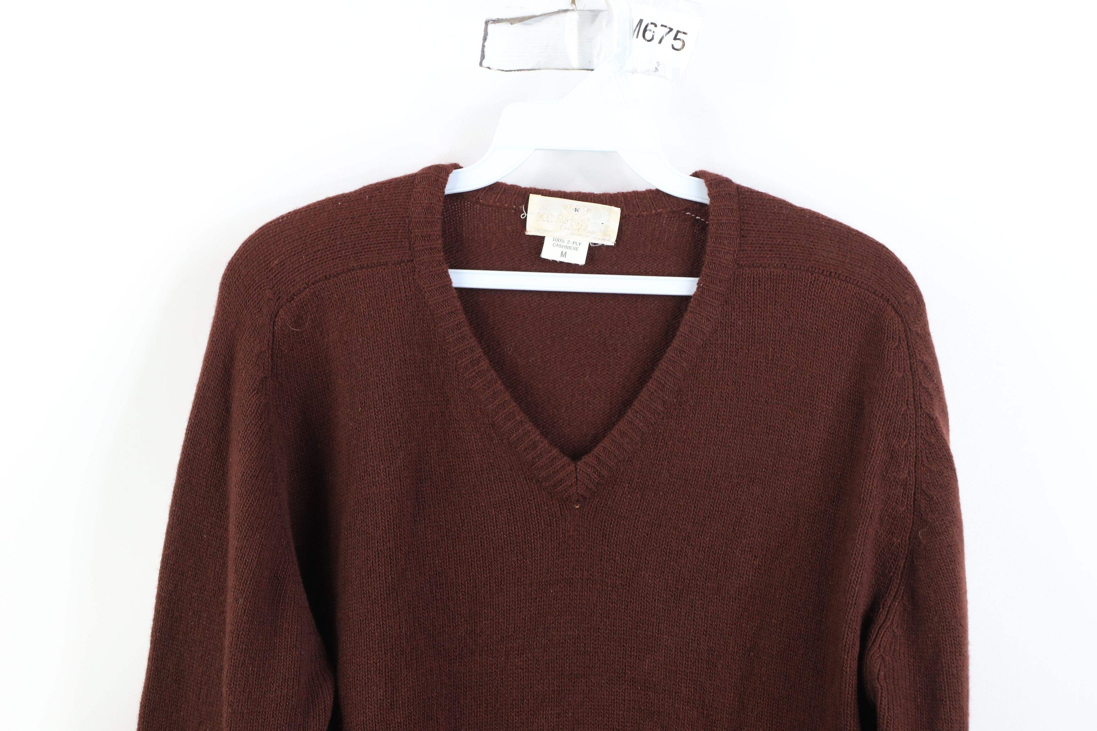 Vintage Vintage 70s Streetwear Soft 2 Ply Cashmere Knit Sweater Size M / US 6-8 / IT 42-44 - 2 Thumbnail