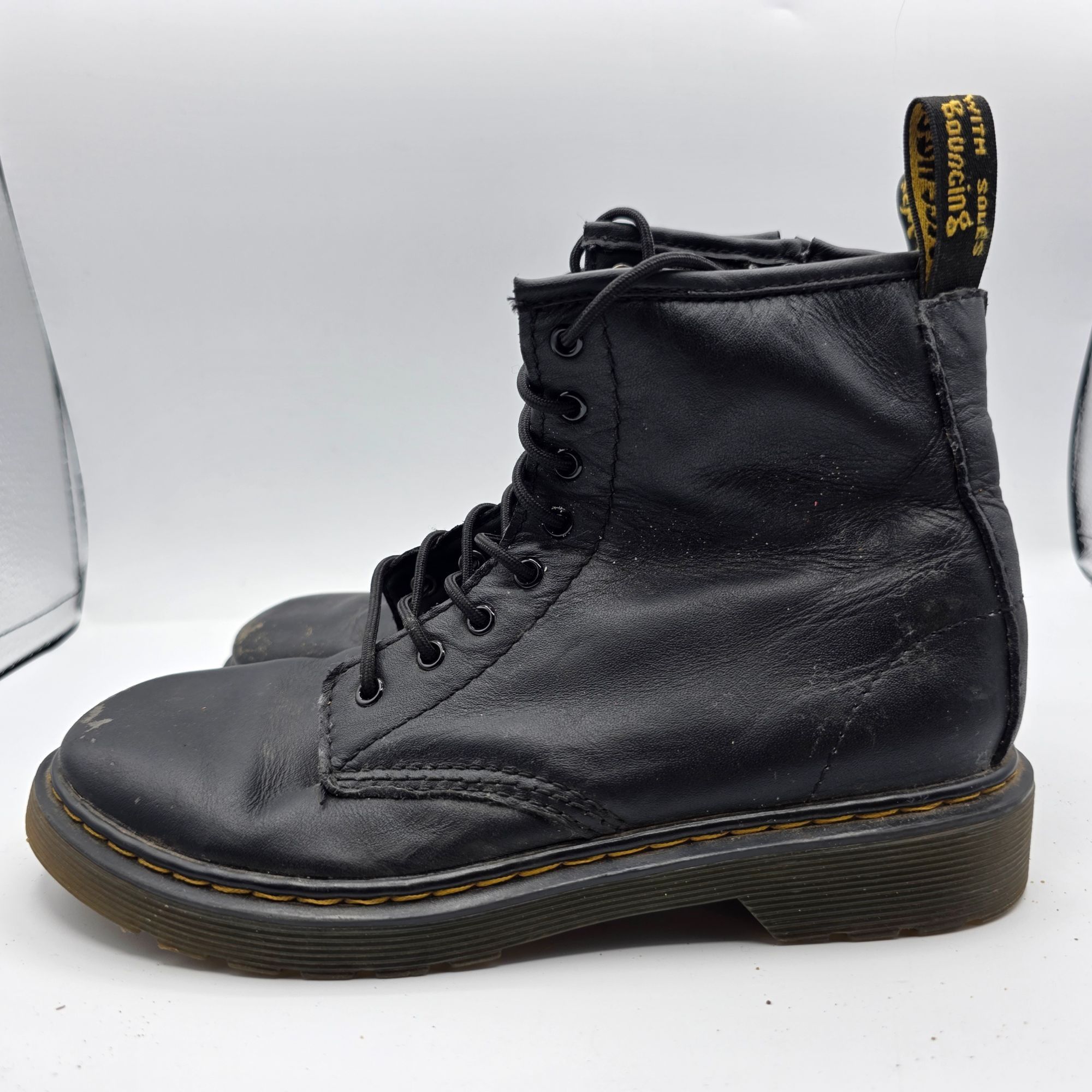 Dr. Martens Dr. Martens Doc 1460 J Womens Size 5 Black Combat Boots Casu Size US 5 / IT 35 - 13 Thumbnail