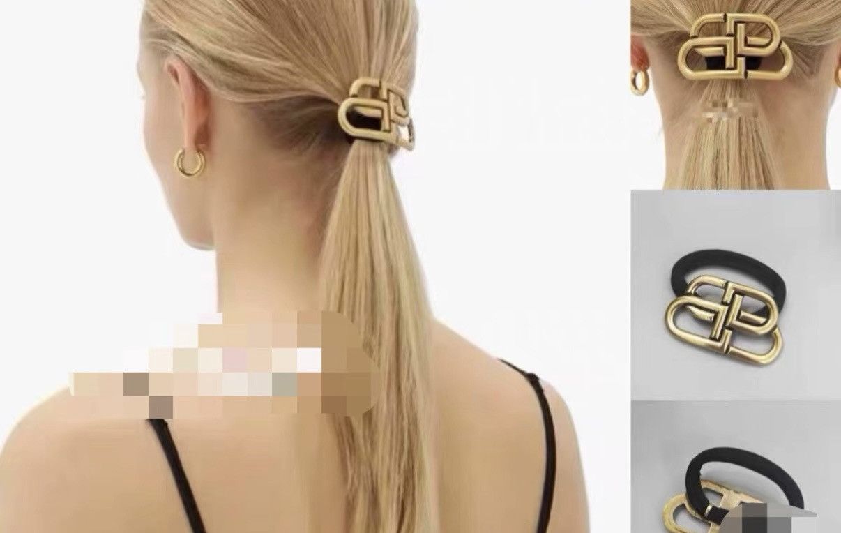 Balenciaga 【Balenciaga】Metal Hair Band in Black & Gold Size ONE SIZE - 5 Thumbnail