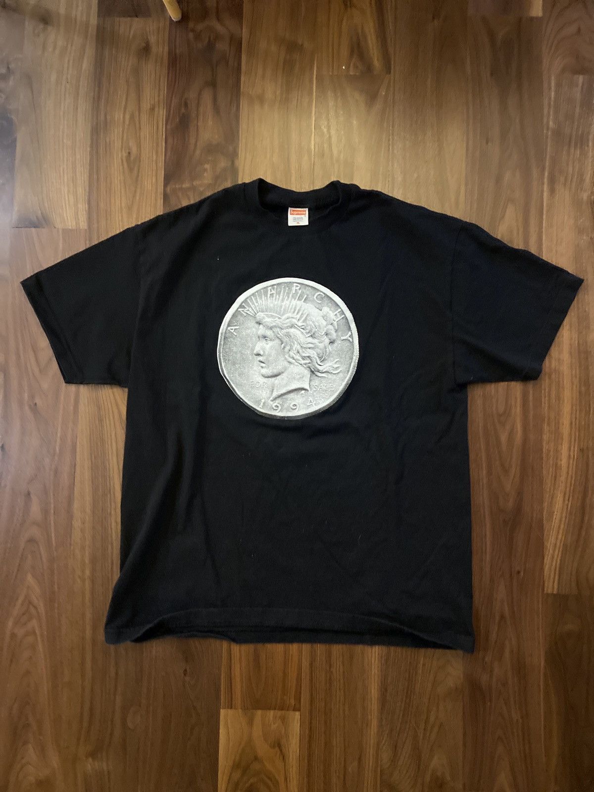 Supreme Supreme Anarchy For Sale Coin T-shirt | Grailed