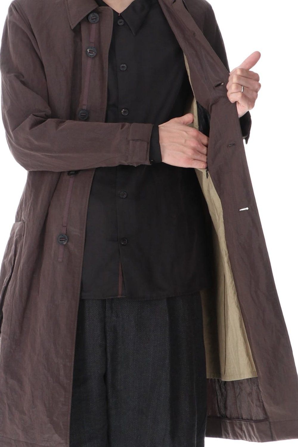 Devoa Devoa 21SS Coat lightweight highdensity Co/Pe Mud Gray Size US M / EU 48-50 / 2 - 13 Thumbnail