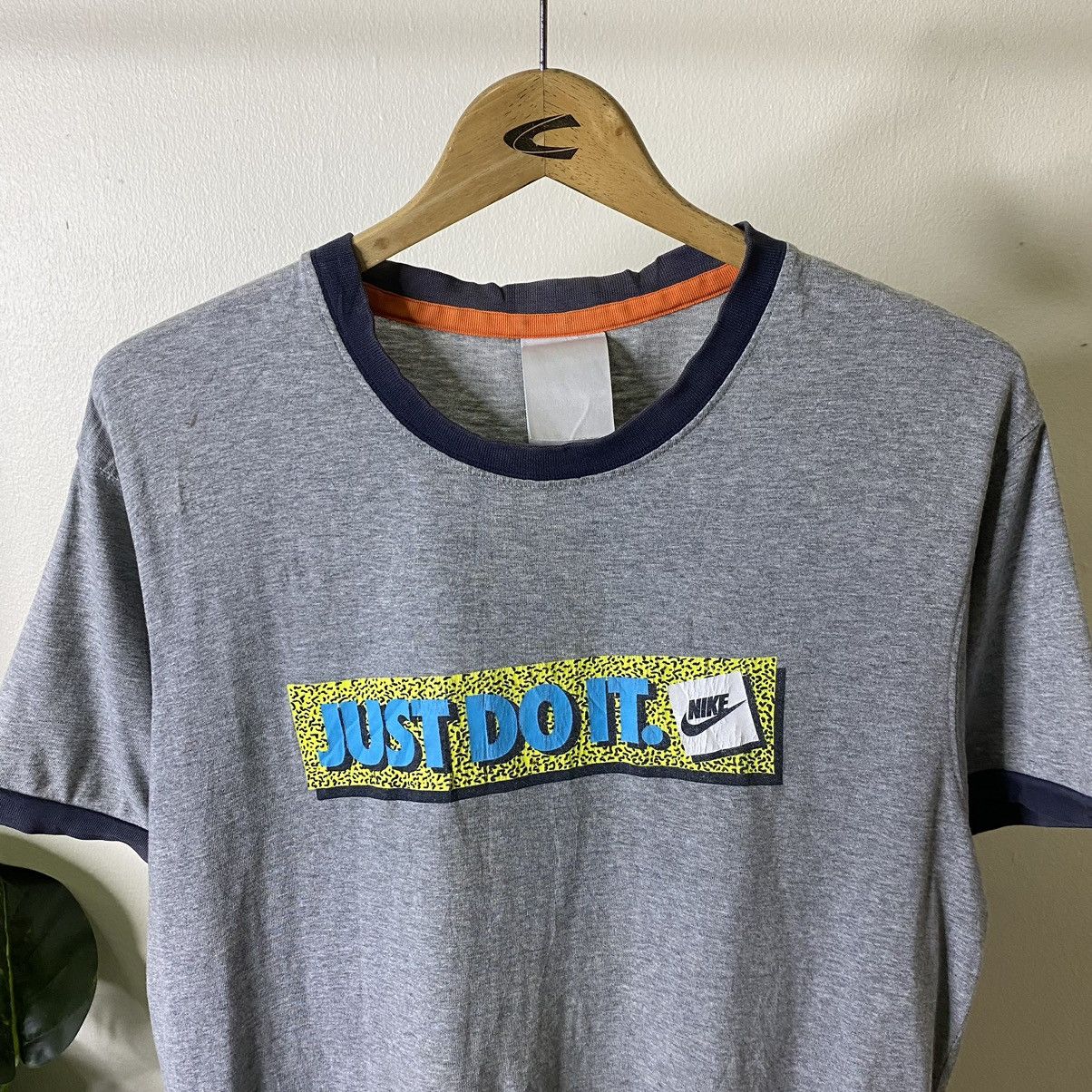 Nike × Vintage Vintage 2000s Nike Just Do It JDI Box Logo Ringer Tee Size US M / EU 48-50 / 2 - 2 Thumbnail