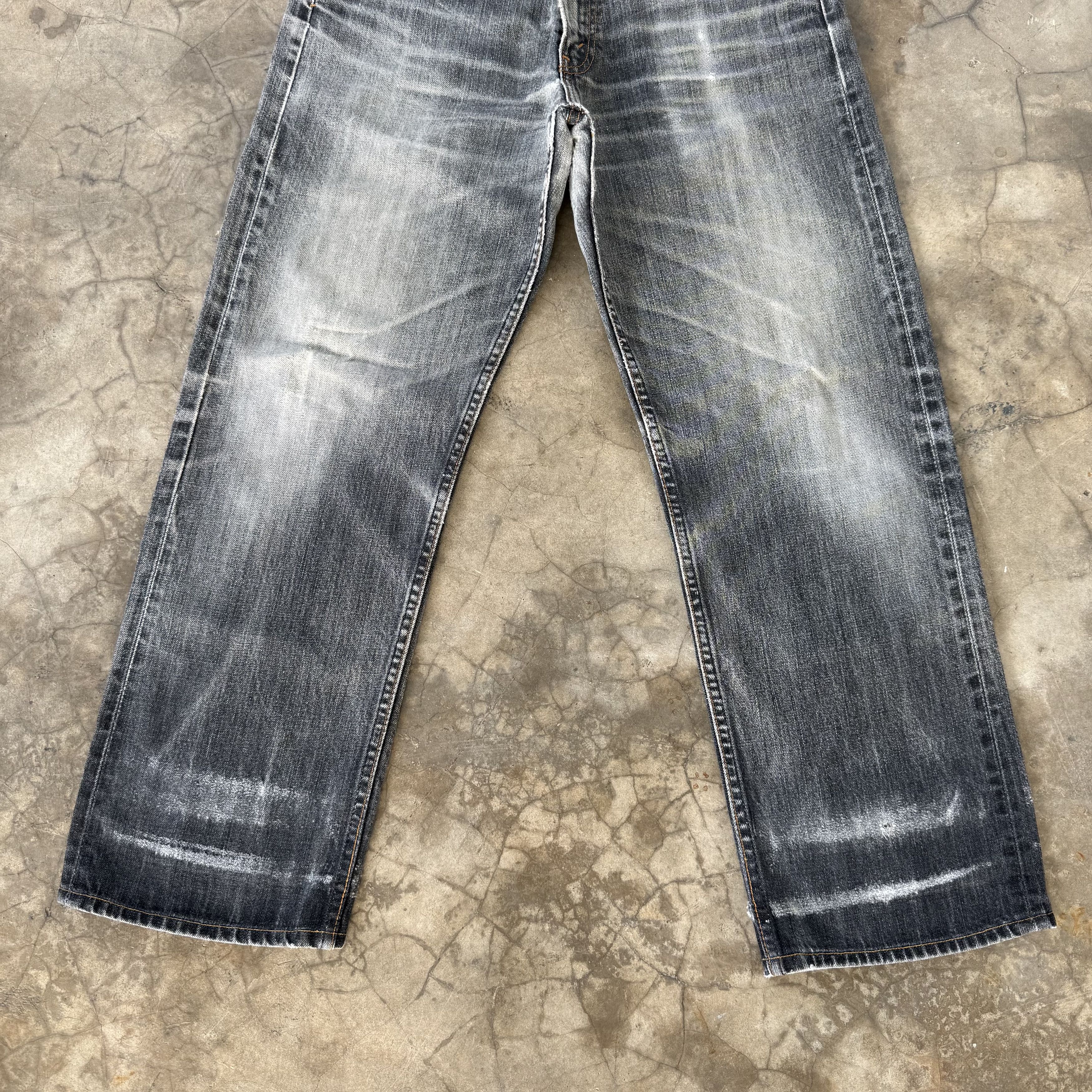 Levi's Vintage Clothing W32x29 Vintage Levi's 503 Faded Black Denim Jean Pants Size US 32 / EU 48 - 3 Thumbnail