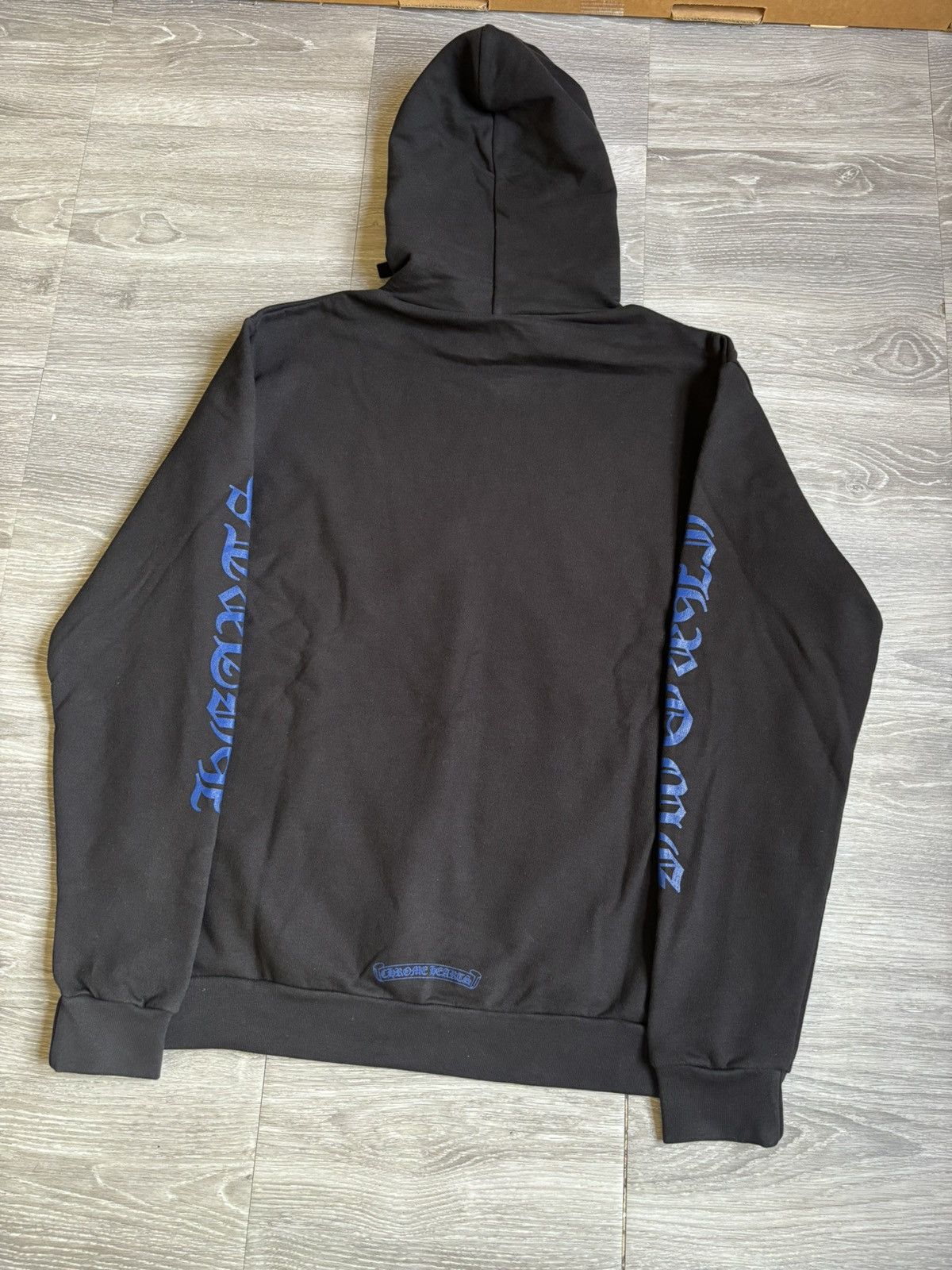 Chrome Hearts Chrome Hearts Black Blue Vertical Logo Hoodie Size US M / EU 48-50 / 2 - 4 Thumbnail