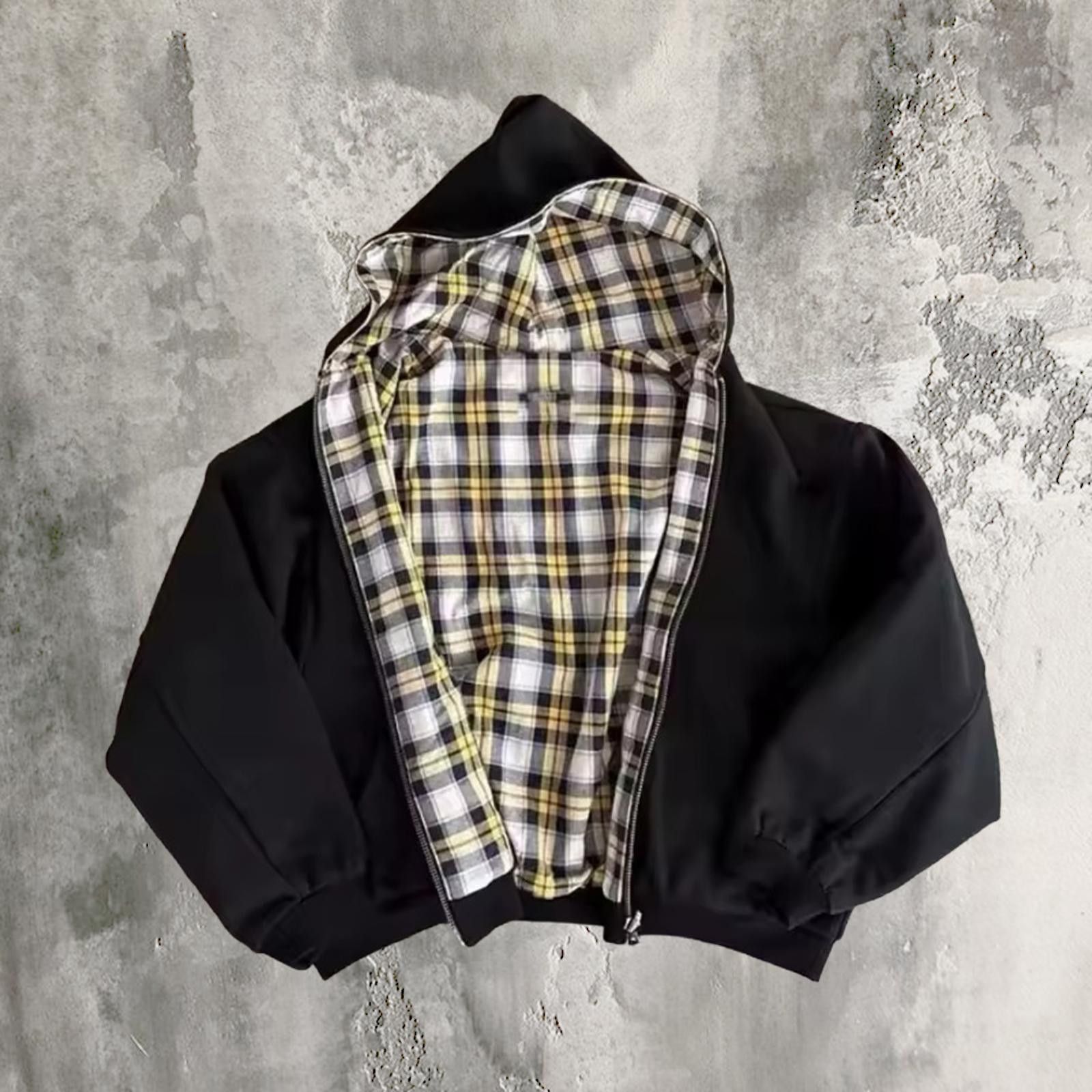 Vintage reversible plaid zip hoodie Size US L / EU 52-54 / 3 - 1 Thumbnail