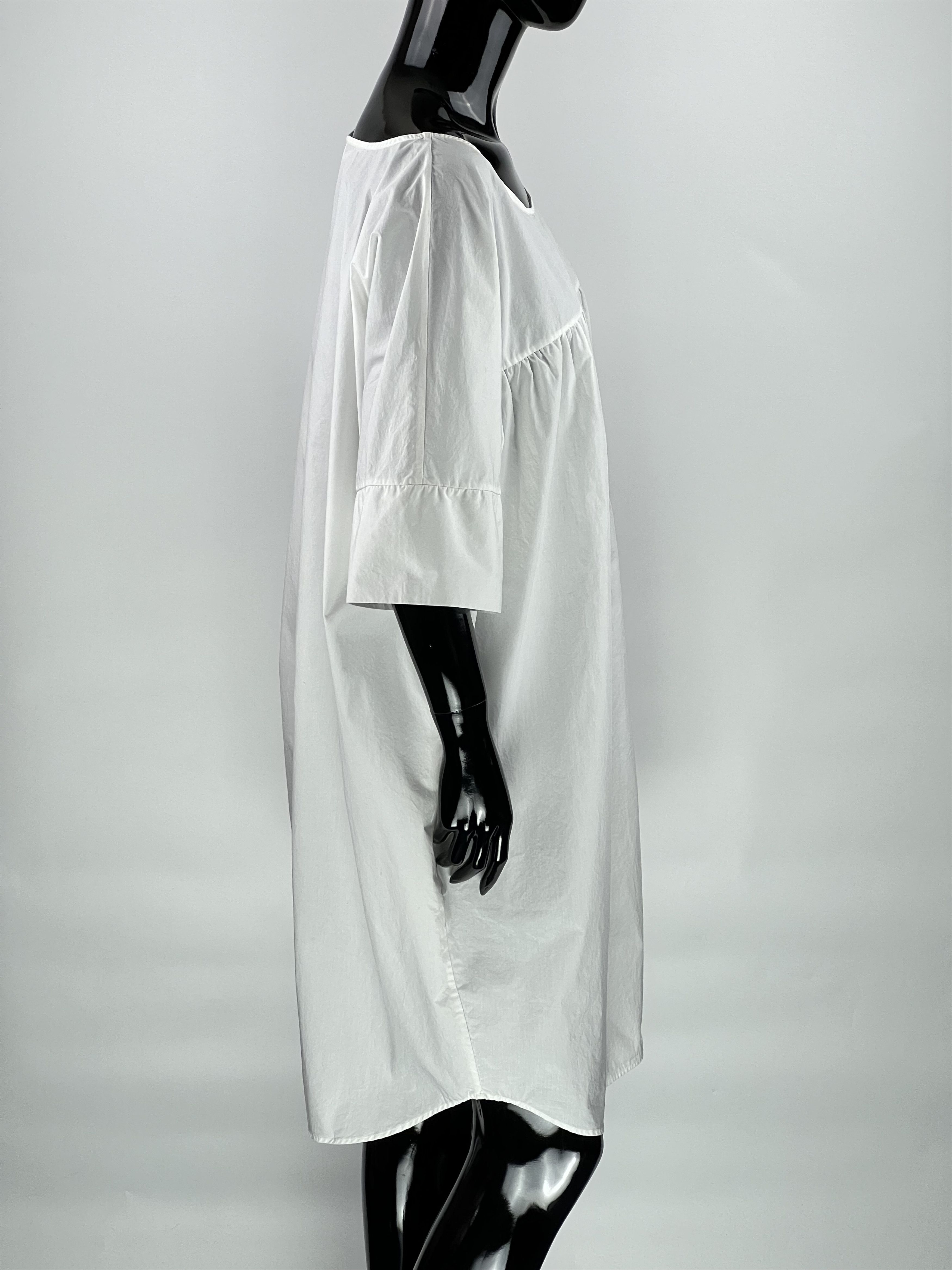 Cos COS White Cotton Dress Size 44 XL/XXL Size XL / US 12-14 / IT 48-50 - 2 Thumbnail
