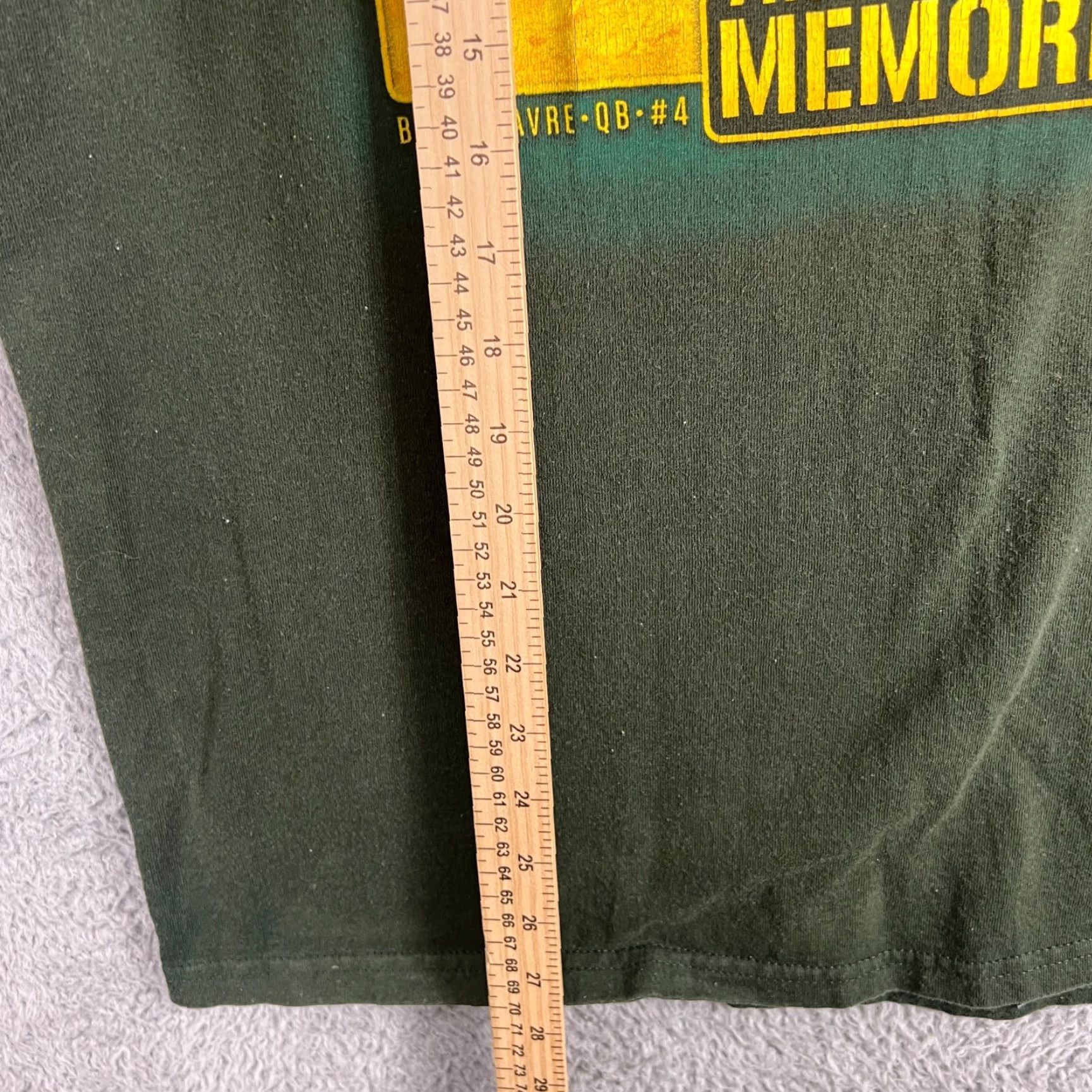 Gildan VINTAGE Green Bay Packers Brett Favre T-Shirt XL Green Classic Mens Size US XL / EU 56 / 4 - 5 Thumbnail