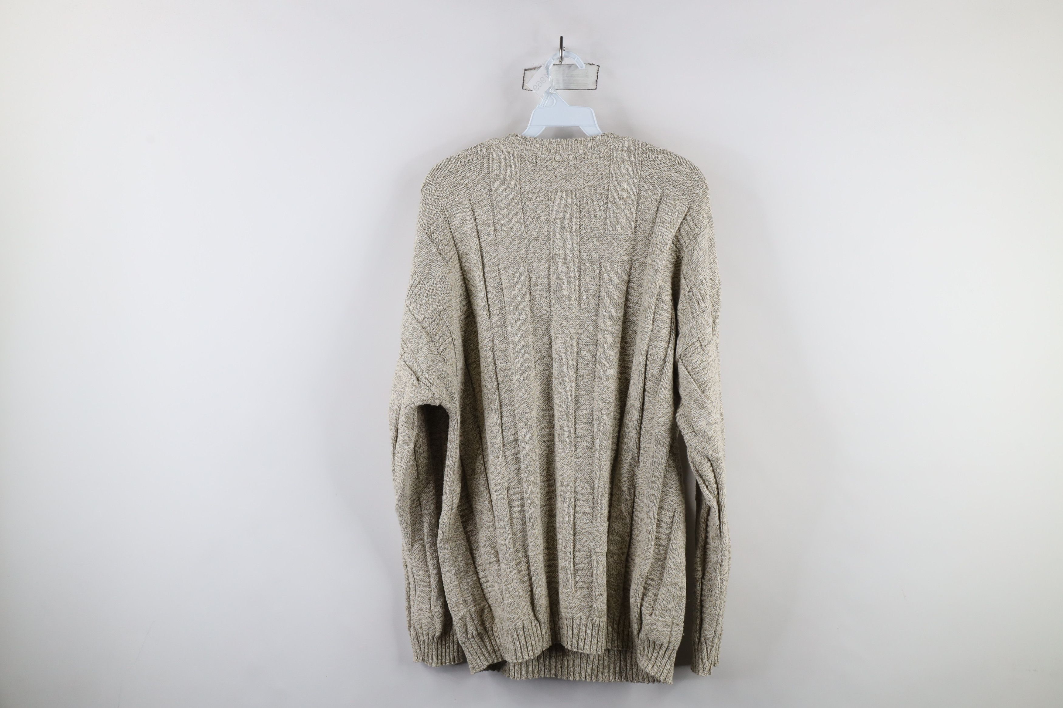 Vintage Vintage 90s Streetwear Cross Weave Knit Dad Sweater USA Size US XL / EU 56 / 4 - 6 Thumbnail