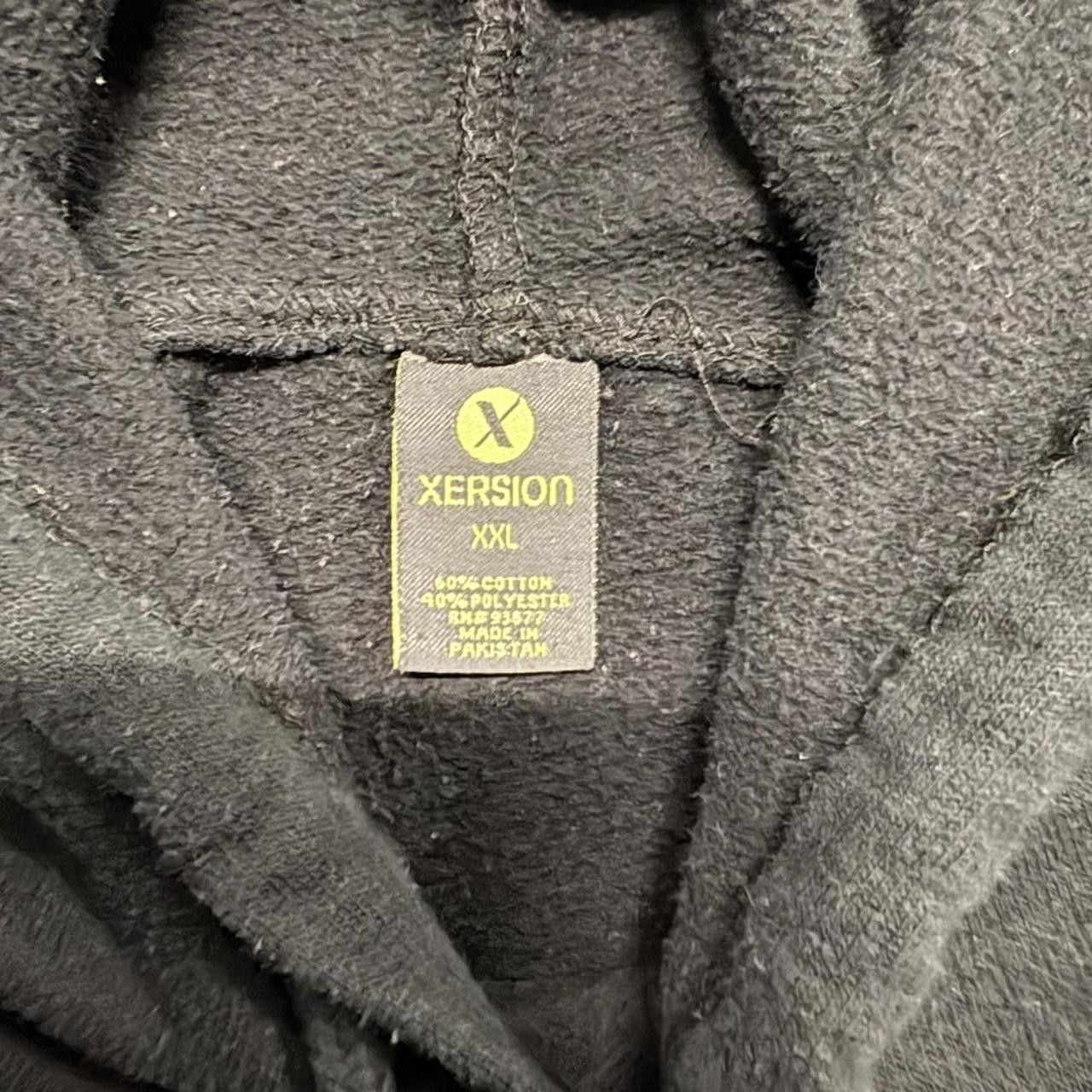 Japanese Brand × Vintage Crazy Vintage Y2K/2000s Blank Black Minimalist Essential Hoodie! Size US XXL / EU 58 / 5 - 3 Thumbnail