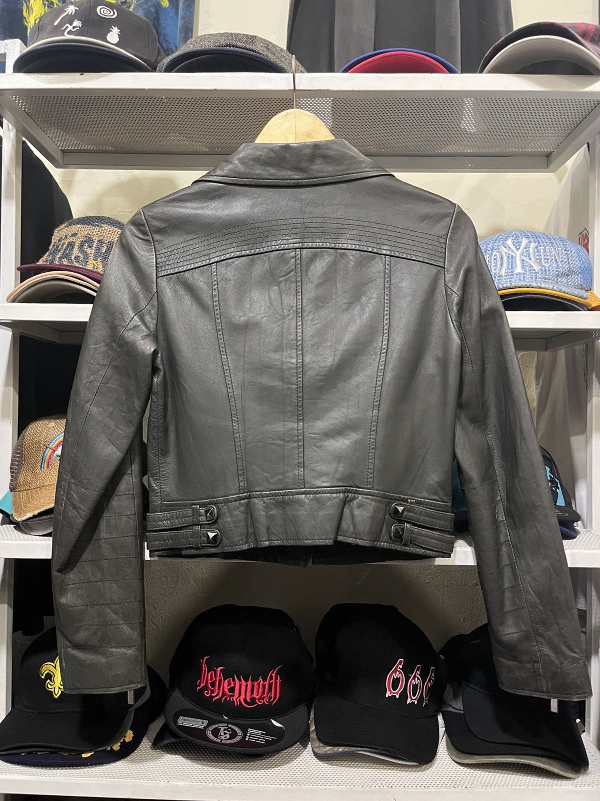 Genuine Leather ICINOO TRUCKER LEATHER JACKET Size M / US 6-8 / IT 42-44 - 6 Thumbnail