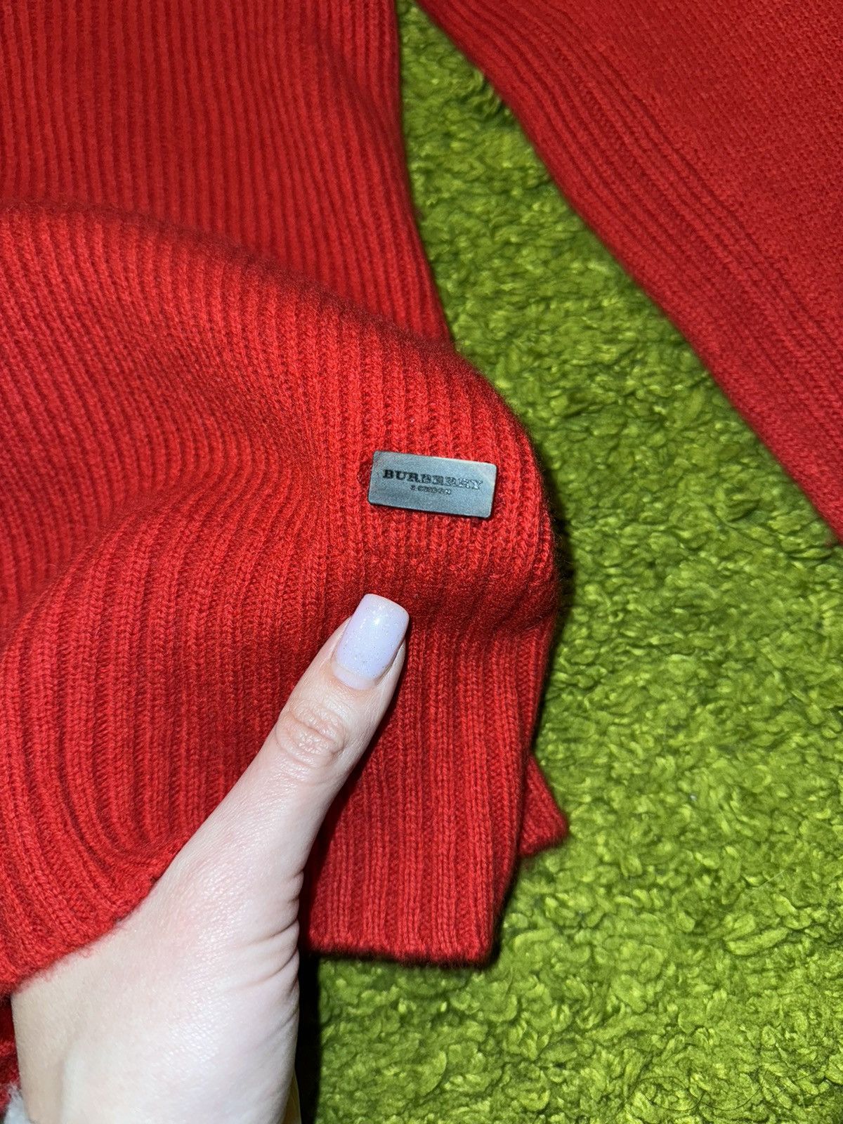 Burberry × Designer Burberry London 100% cashmere ribbed knit sweater Size S / US 4 / IT 40 - 3 Thumbnail