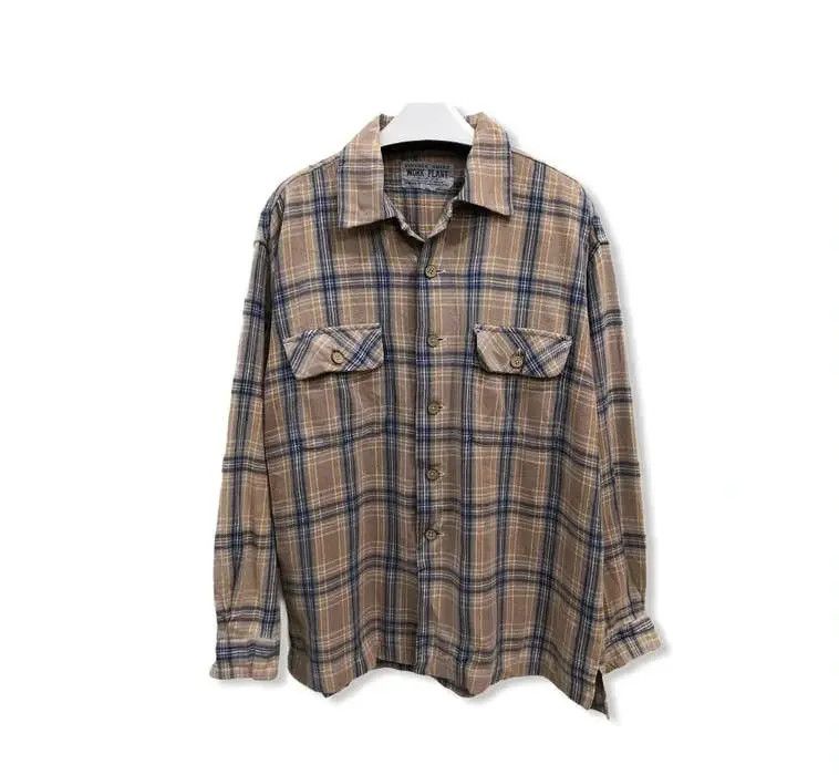 Vintage Vintage Work Plant Plaid Tartan Flannel Shirt 👕 Size US M / EU 48-50 / 2 - 1 Thumbnail
