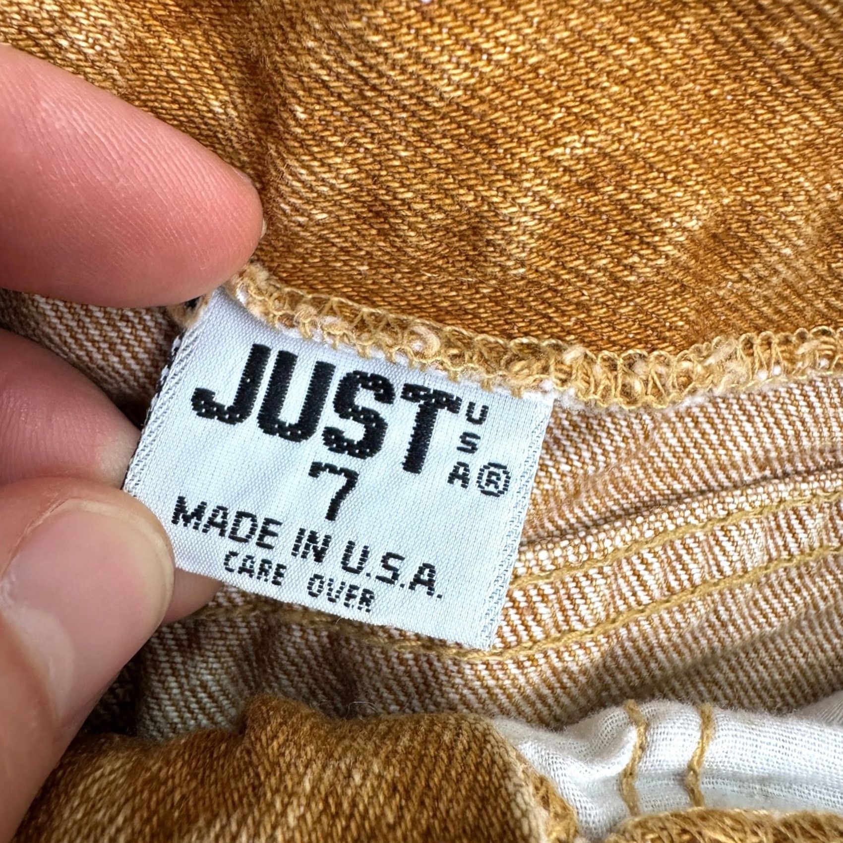 Vintage VINTAGE Just USA Jeans Womens 7 Brown Denim High Rise Tapered Mom Retro Cotton Size 28" / US 6 / IT 42 - 7 Thumbnail