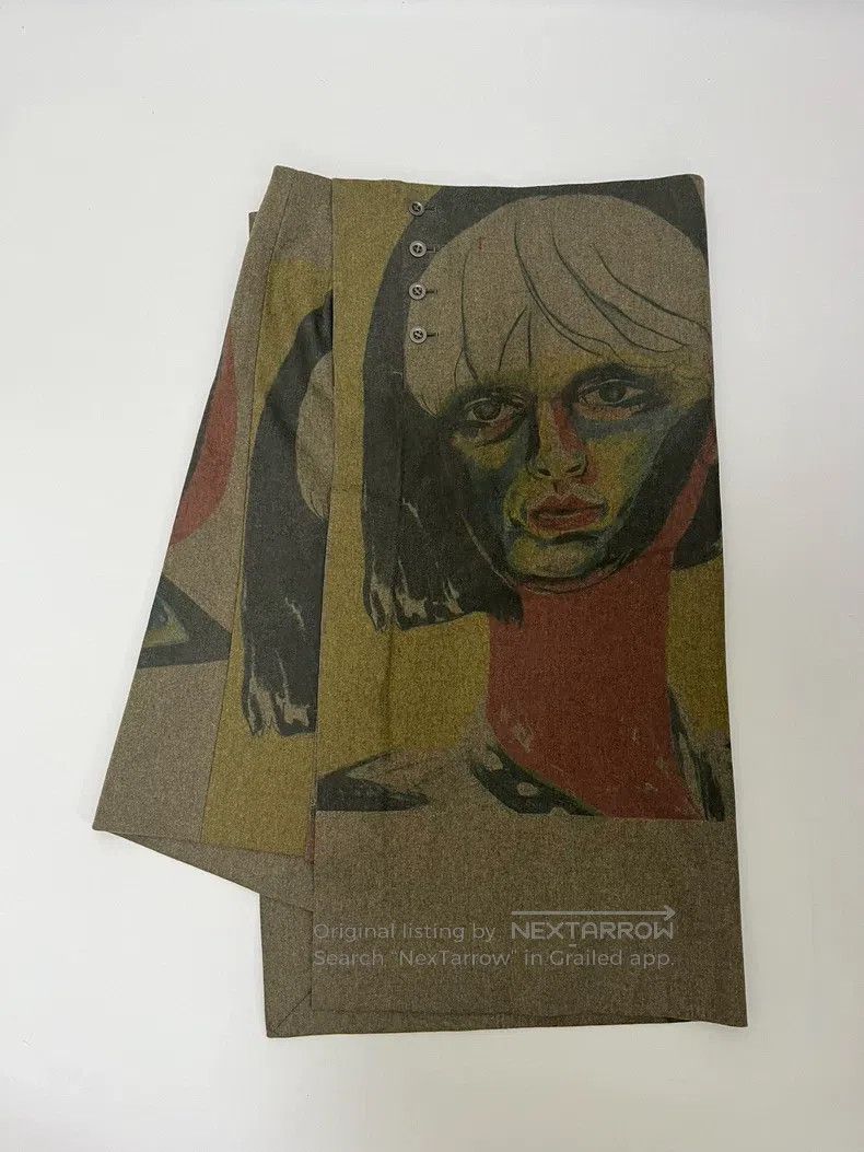 Yohji Yamamoto Yohji Yamamoto Size 2 printed maxi skirt with artistic port Size 28" / US 6 / IT 42 - 3 Thumbnail