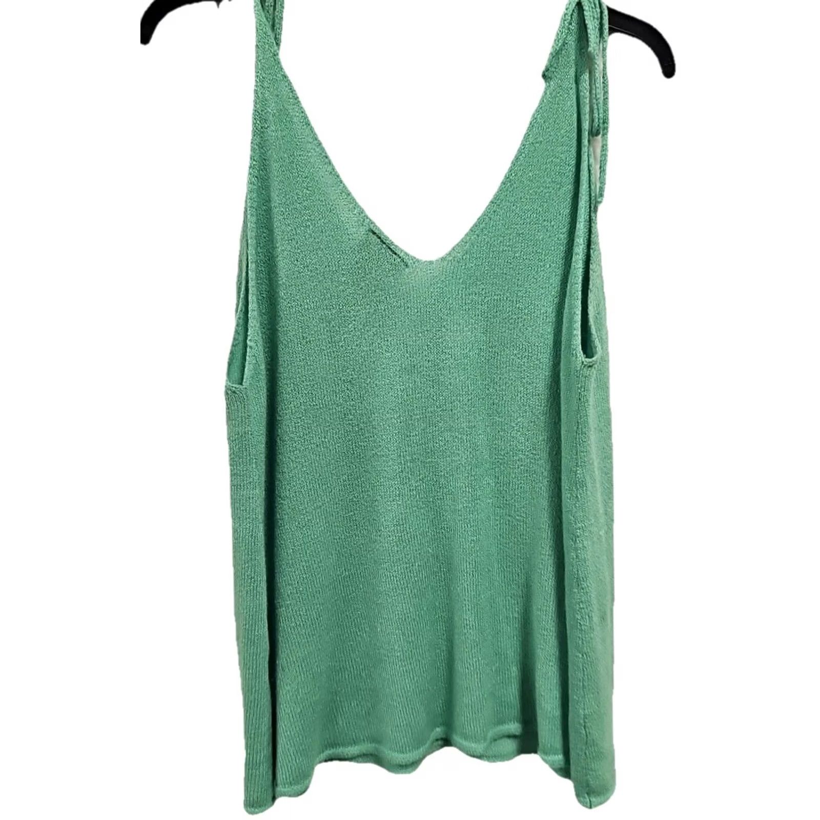 Wrangler VINTAGE Wrangler Retro Knit Tank Top Womens XL Green V-Neck Sleeveless Casual Western Cami Pullover Knit Cami Size XL / US 12-14 / IT 48-50 - 5 Thumbnail