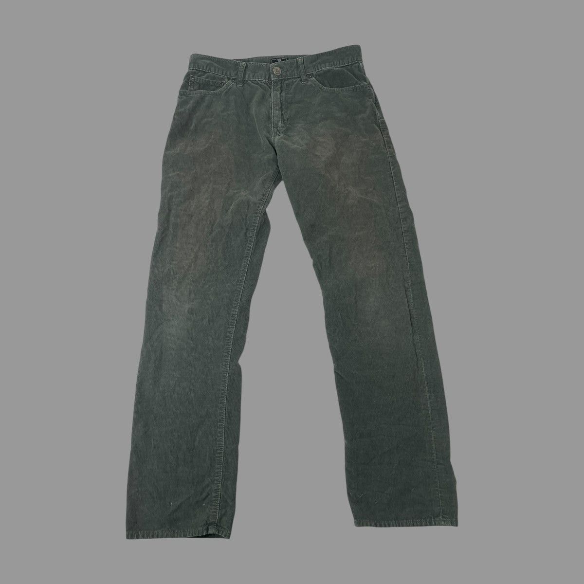 Gap × Vintage Vintage 90s green corduroy pants Size US 32 / EU 48 - 2 Thumbnail