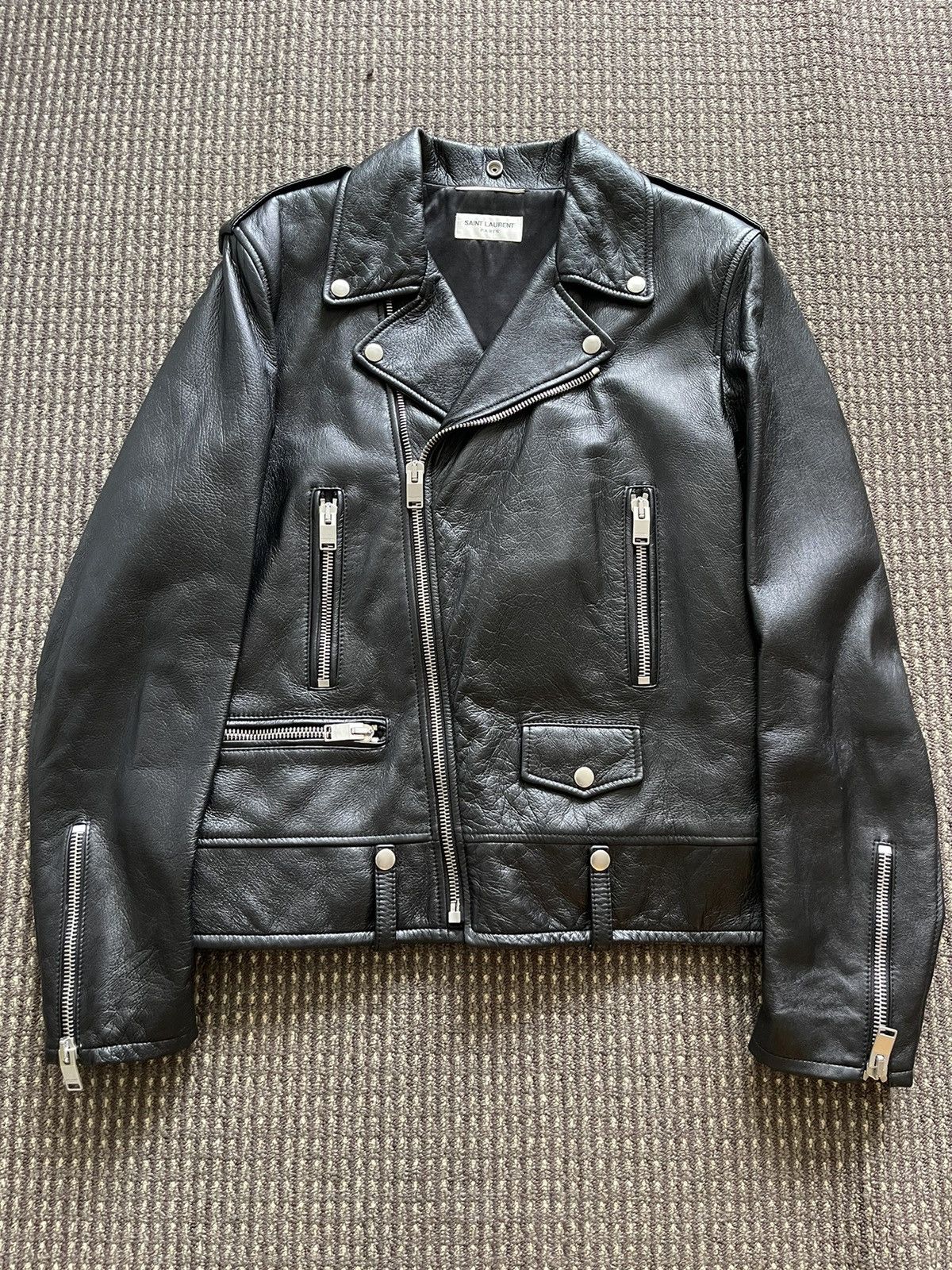 Saint Laurent Paris SLP 2017AW Blood Bust L01 Leather Jacket Size US L / EU 52-54 / 3 - 2 Thumbnail
