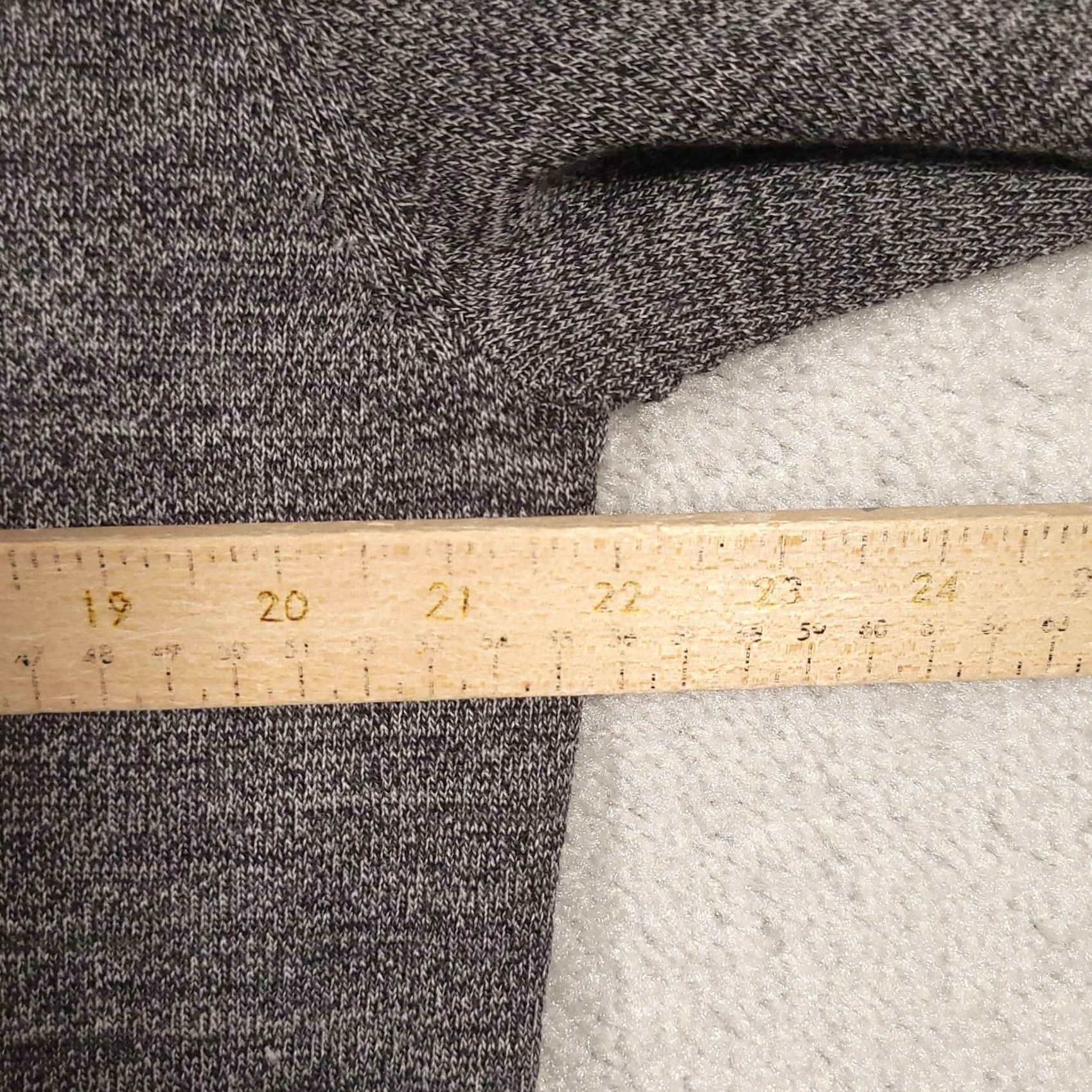Apt. 9 APT 9 Gray Merino Wool Blend Lightweight V Neck Sweater Large Mens Pullover Knit Shirt Size US L / EU 52-54 / 3 - 4 Thumbnail