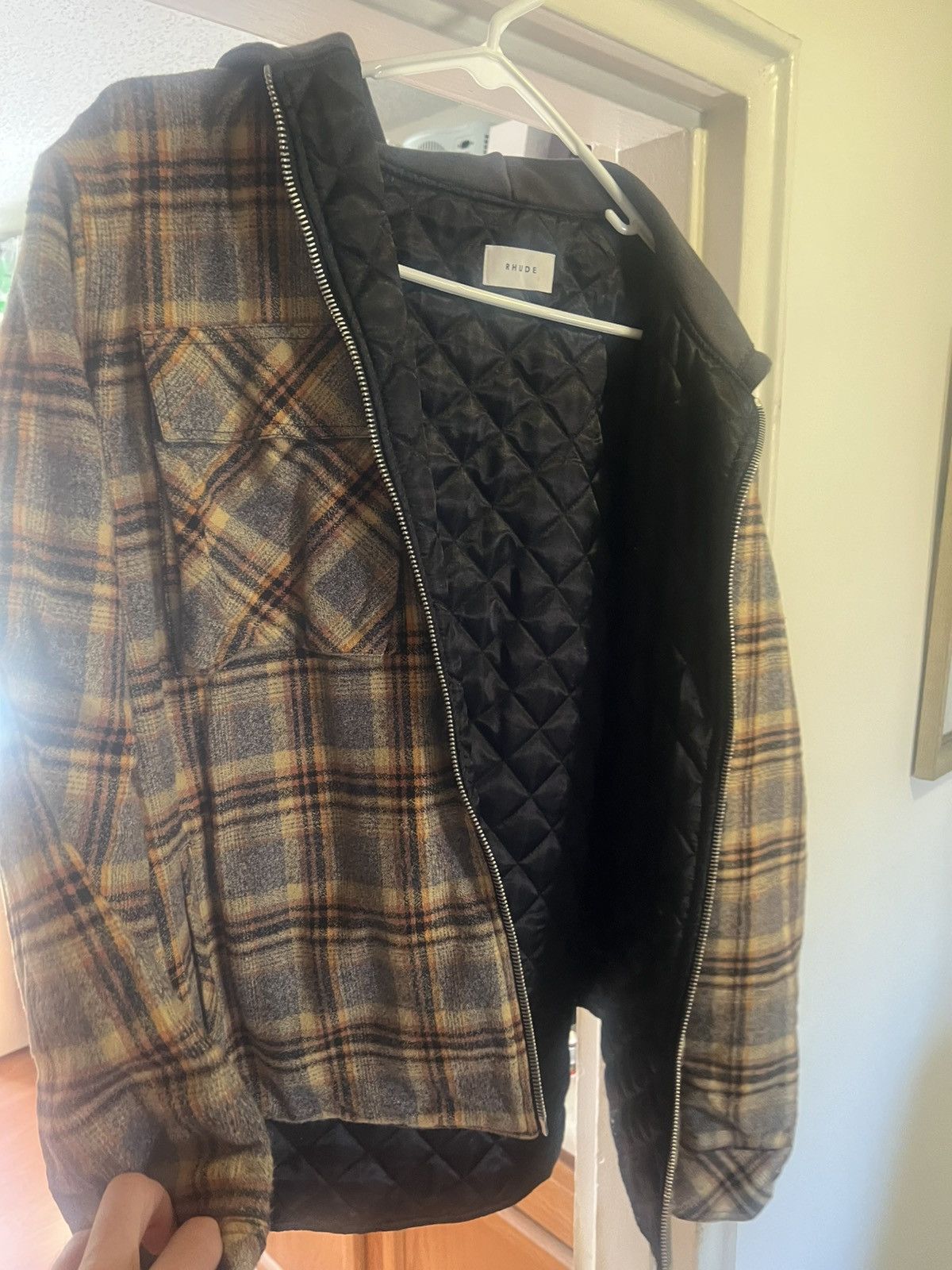 Rhude Rhude plaid flannel jacket w liner & hoodie medium Size US M / EU 48-50 / 2 - 1 Thumbnail