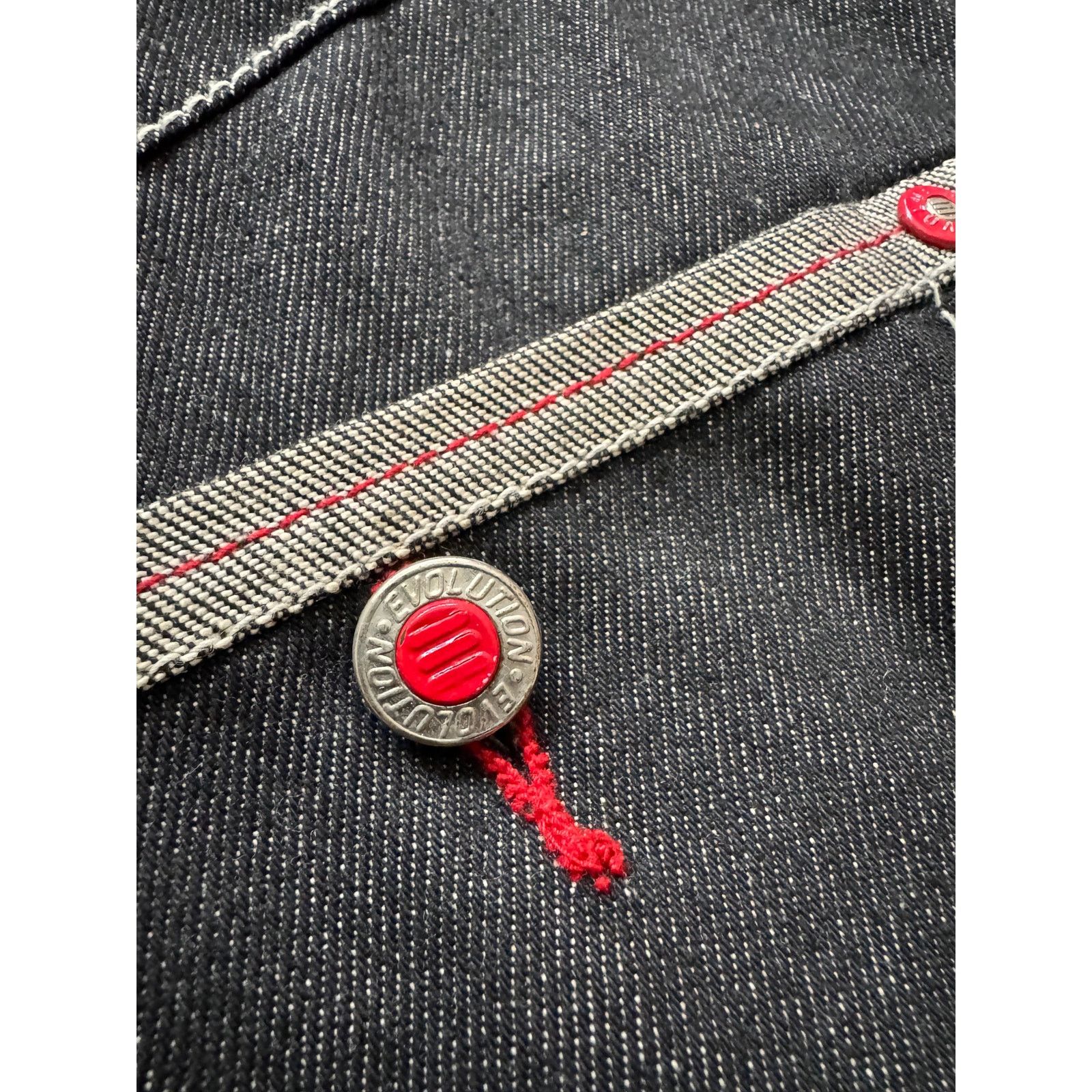 Vintage Y2k Vintage Evolution Embroidered Heavy Denim Button Up Size L / US 10 / IT 46 - 5 Thumbnail