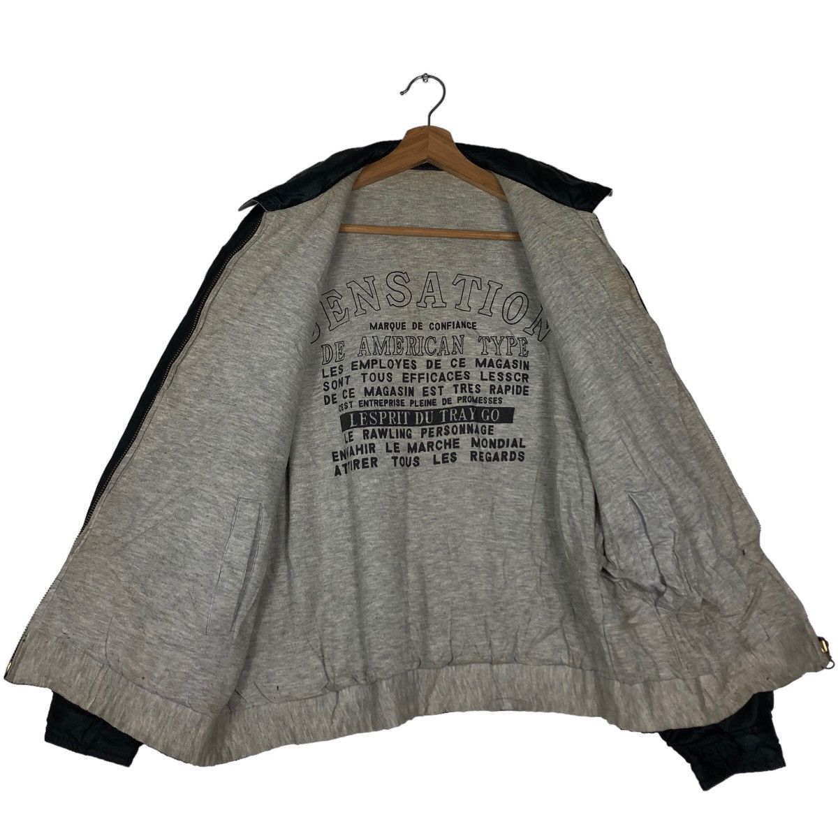 Japanese Brand 🔥Vtg Reversible Bomber Jacket Club League Sports Big Logo Size US L / EU 52-54 / 3 - 12 Thumbnail