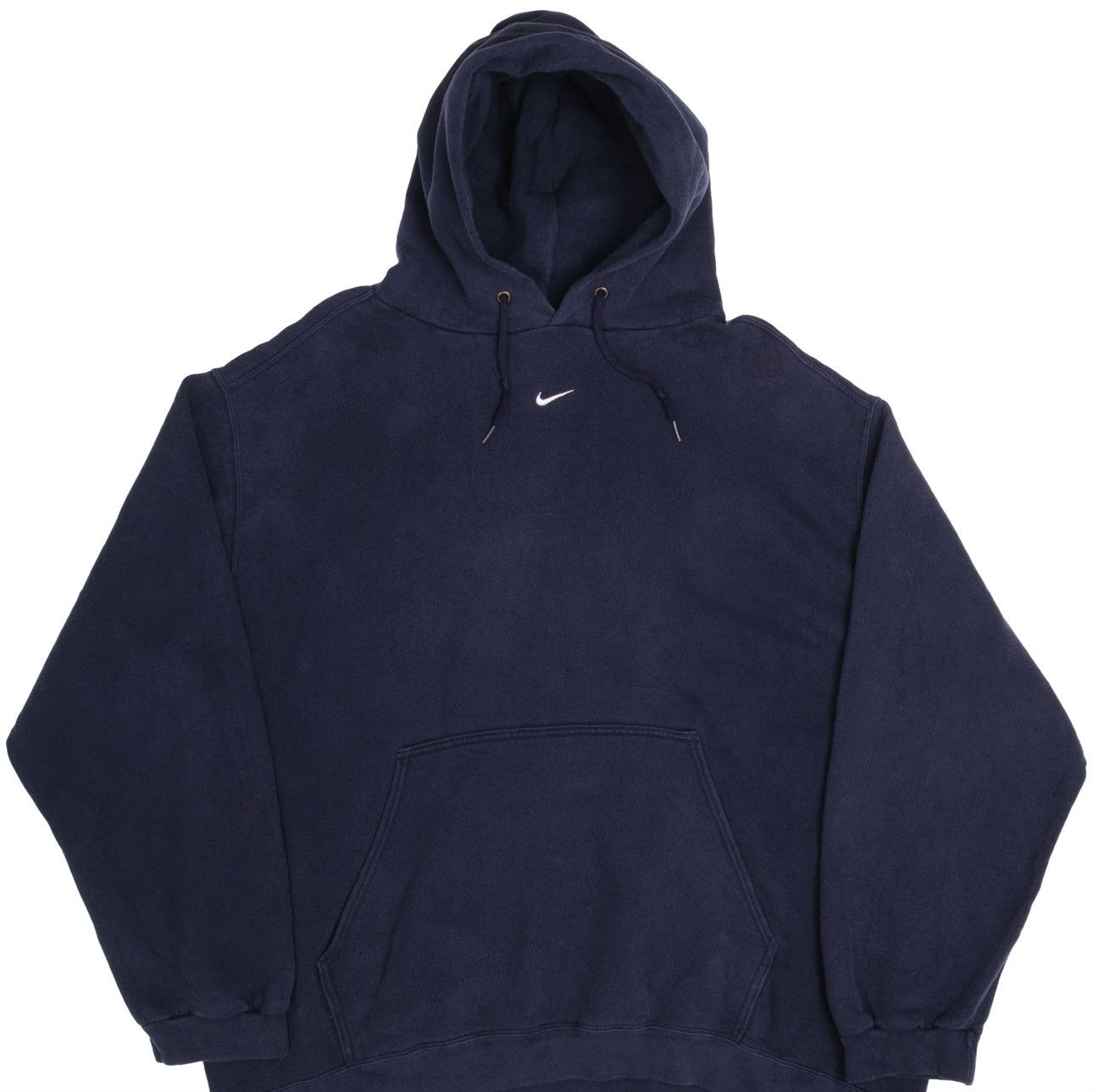 image of Vintage 90's Nike Center Swoosh Hoodie in Navy, Men's (Size XL)