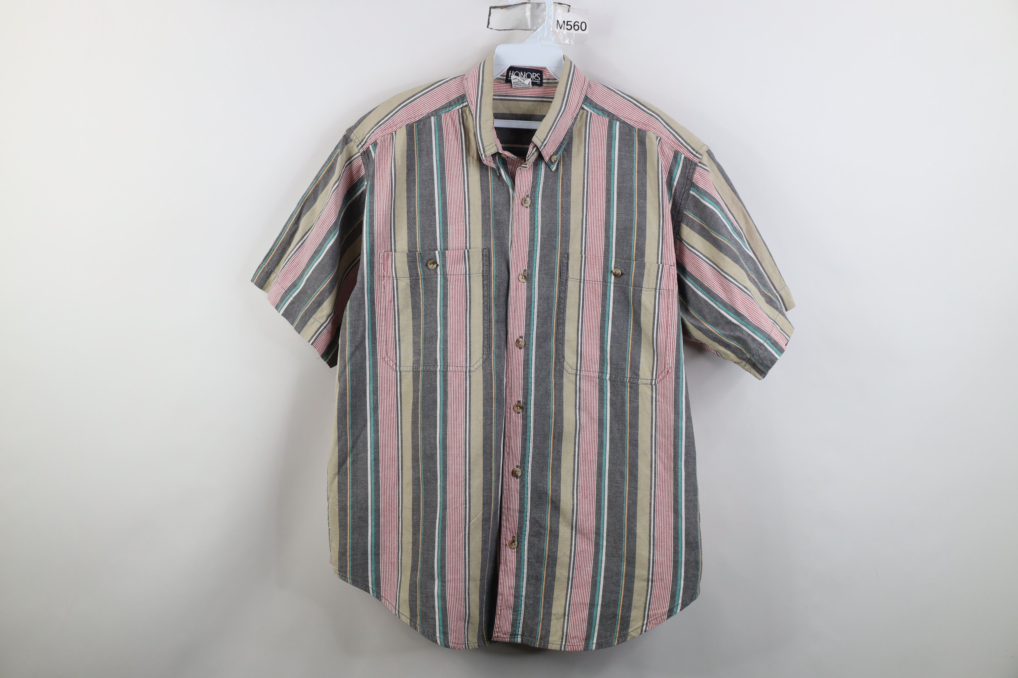 Vintage Vintage 90s Streetwear Short Sleeve Button Down Shirt Size US L / EU 52-54 / 3 - 1 Thumbnail